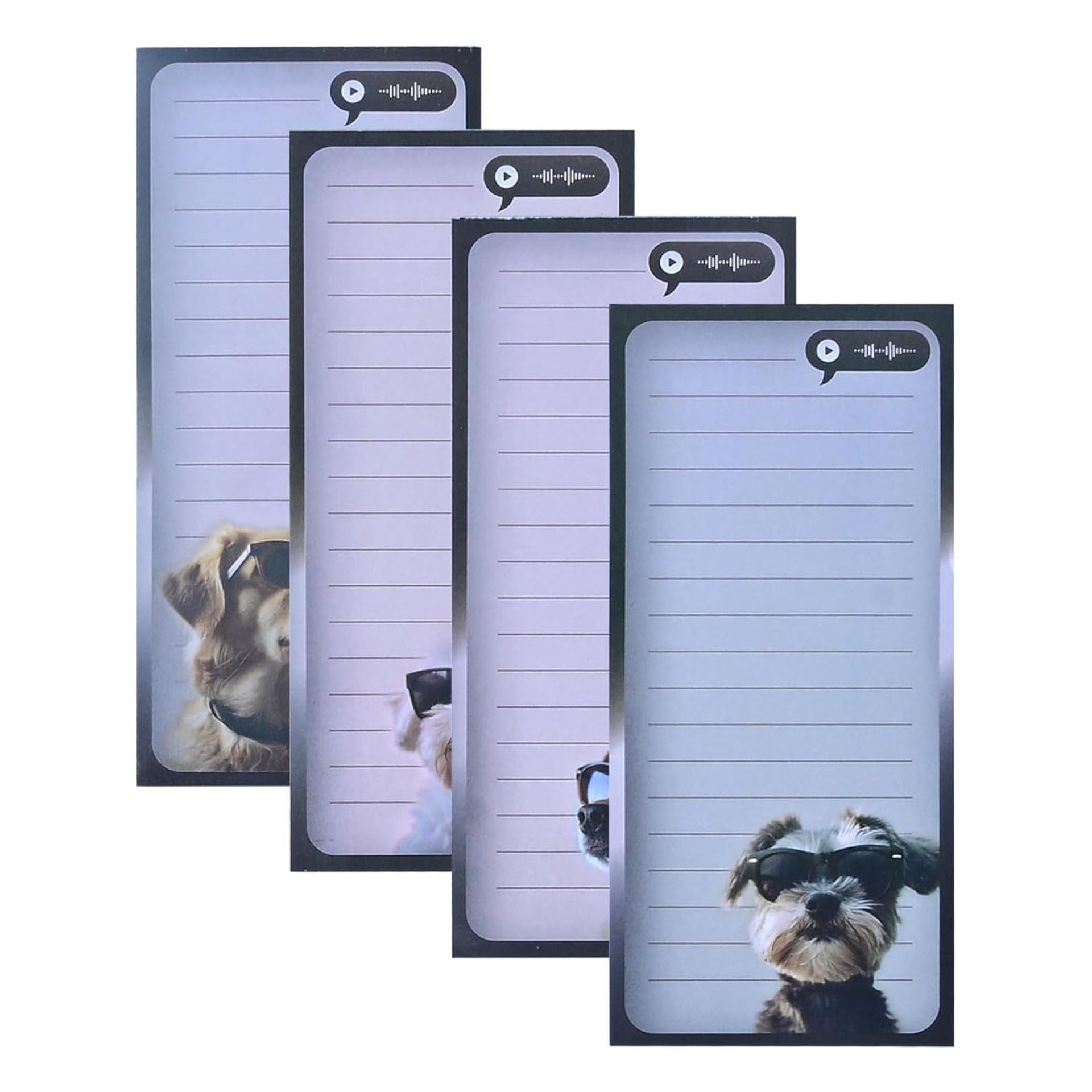 8 Magnetic Notepads – Notepads for grocery lists, shopping lists, to do lists, reminders – Strong Magnetic Back – Memo Plates with Cute Dog Pattern 25 Sheets 9 * 19cm(8 Pack) 8 Magnetic Notepads – Notepads for grocery lists, shopping lists, to do lists, reminders – Strong Magnetic Back – Memo Plates with Cute Dog Pattern 25 Sheets 9 * 19cm(8 Pack)