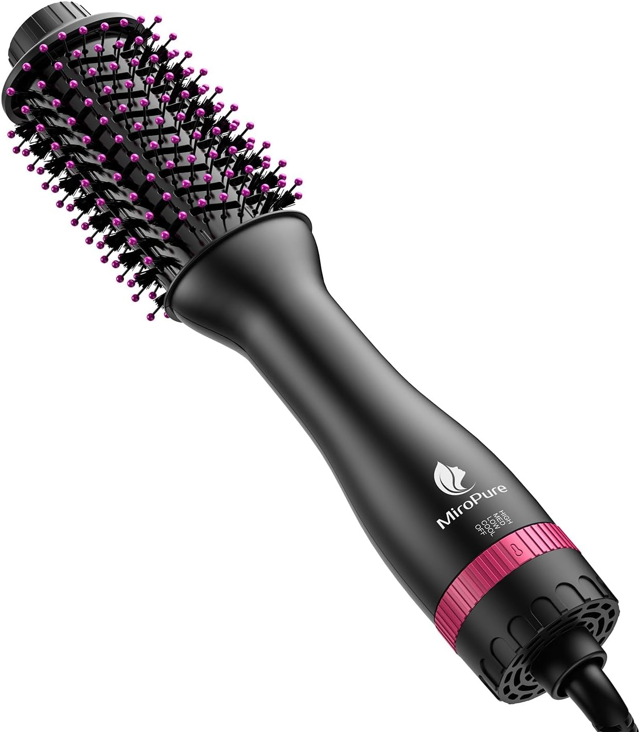 Hair Dryer Brush Blow Dryer Brush in One, MiroPure 4 in 1 Hair Dryer and Styler Volumizer with 4 Speed Temp Settings, Hot Air Brush with Oval Barrel for All Hair Style and Fast Drying, Rose Red Hair Dryer Brush Blow Dryer Brush in One, MiroPure 4 in 1 Hair Dryer and Styler Volumizer with 4 Speed Temp Settings, Hot Air Brush with Oval Barrel for All Hair Style and Fast Drying, Rose Red
