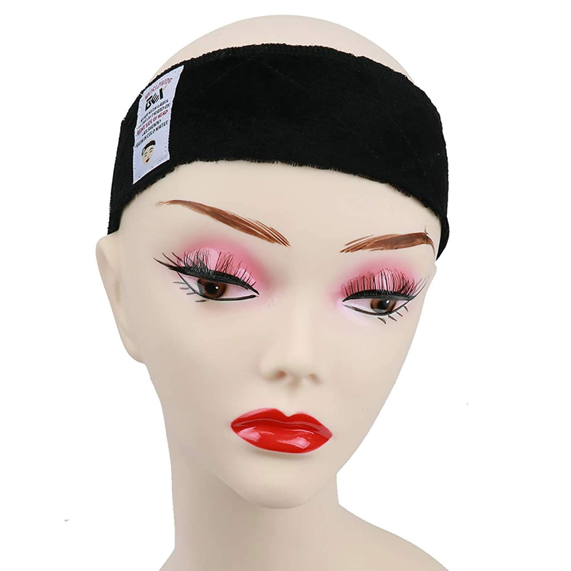 GEXWORLDWIDE GEX Beauty Flexible Velvet Wig Grip Scarf Head Hair Band Wig Band Adjustable Fastern (Dark Black) GEXWORLDWIDE GEX Beauty Flexible Velvet Wig Grip Scarf Head Hair Band Wig Band Adjustable Fastern (Dark Black)
