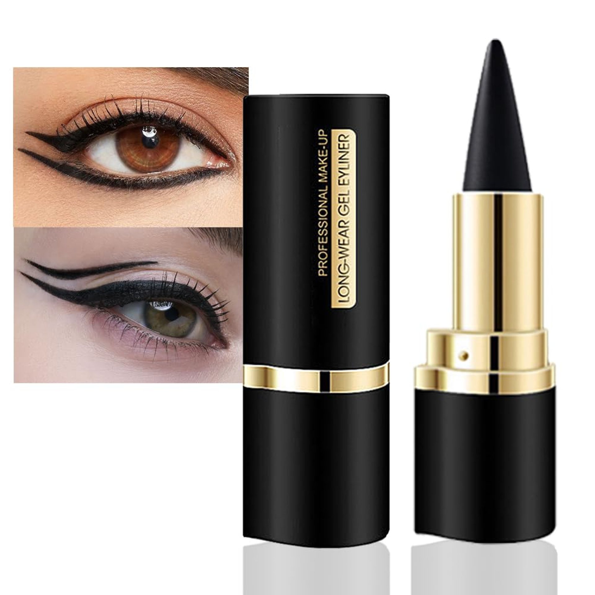evpct 1Pcs Black Gel Eyeliner Pencil Eye Black Face Paint Stick Makeup Set Waterproof Matte Cream Crayon Eyeliner Pencil Set Cat Eye Liners Eyeshadow Guide delineador de ojos contra el agua evpct 1Pcs Black Gel Eyeliner Pencil Eye Black Face Paint Stick Makeup Set Waterproof Matte Cream Crayon Eyeliner Pencil Set Cat Eye Liners Eyeshadow Guide delineador de ojos contra el agua