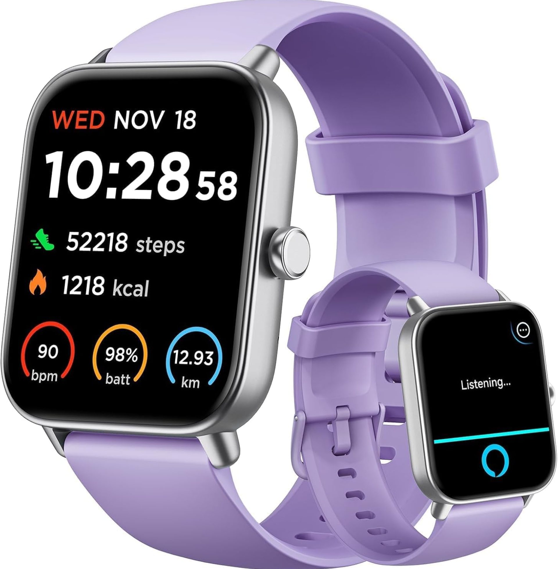 Gydom Smart Watches for Women for Android & iPhone, Alexa Built-in, 1.8″ Smartwatch with Heart Rate/SpO2/Sleep/Stress, IP68 Waterproof Fitness Tracker, 100+ Sports Modes, Purple Gydom Smart Watches for Women for Android & iPhone, Alexa Built-in, 1.8″ Smartwatch with Heart Rate/SpO2/Sleep/Stress, IP68 Waterproof Fitness Tracker, 100+ Sports Modes, Purple