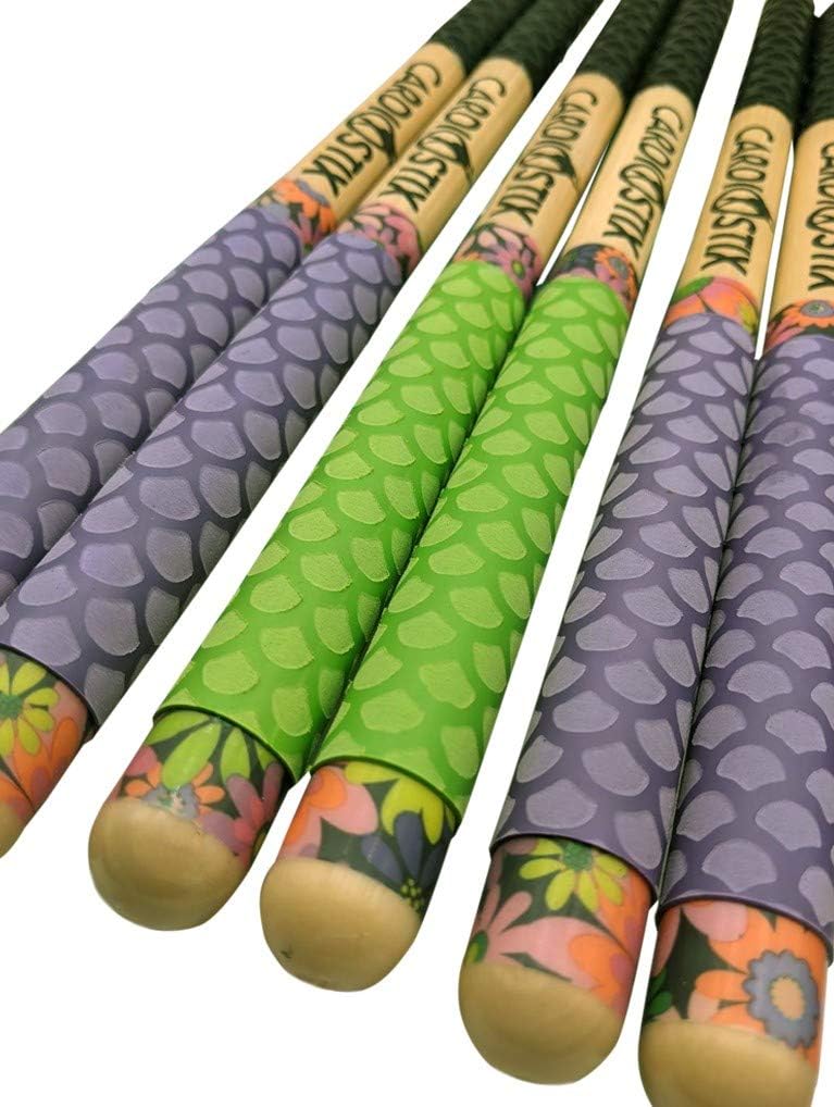 CardioStix 8.5oz Cardio Drum Sticks per set (1 PAIR WITH BAG) Bundle Weighted Double Grip w/Bag Premium American Hickory Wood | Drumming, Fitness (Spring Bouquet Surprise grip color w/bag) CardioStix 8.5oz Cardio Drum Sticks per set (1 PAIR WITH BAG) Bundle Weighted Double Grip w/Bag Premium American Hickory Wood | Drumming, Fitness (Spring Bouquet Surprise grip color w/bag)