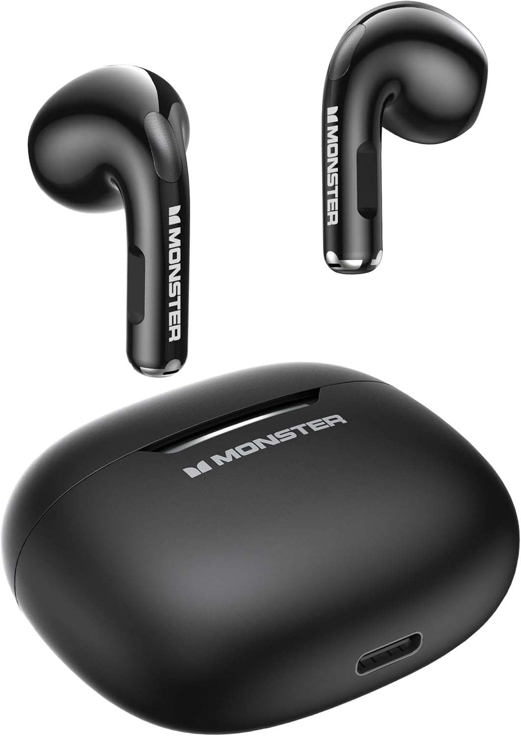 Monster N-Lite 208 Wireless Earbuds, Bluetooth Earbuds Touch Control, Bluetooth Headphones with 30H Playtime, Wireless Headphones Type-C Fast Charging, Clear Call, Comfortable Fit for Running Monster N-Lite 208 Wireless Earbuds, Bluetooth Earbuds Touch Control, Bluetooth Headphones with 30H Playtime, Wireless Headphones Type-C Fast Charging, Clear Call, Comfortable Fit for Running