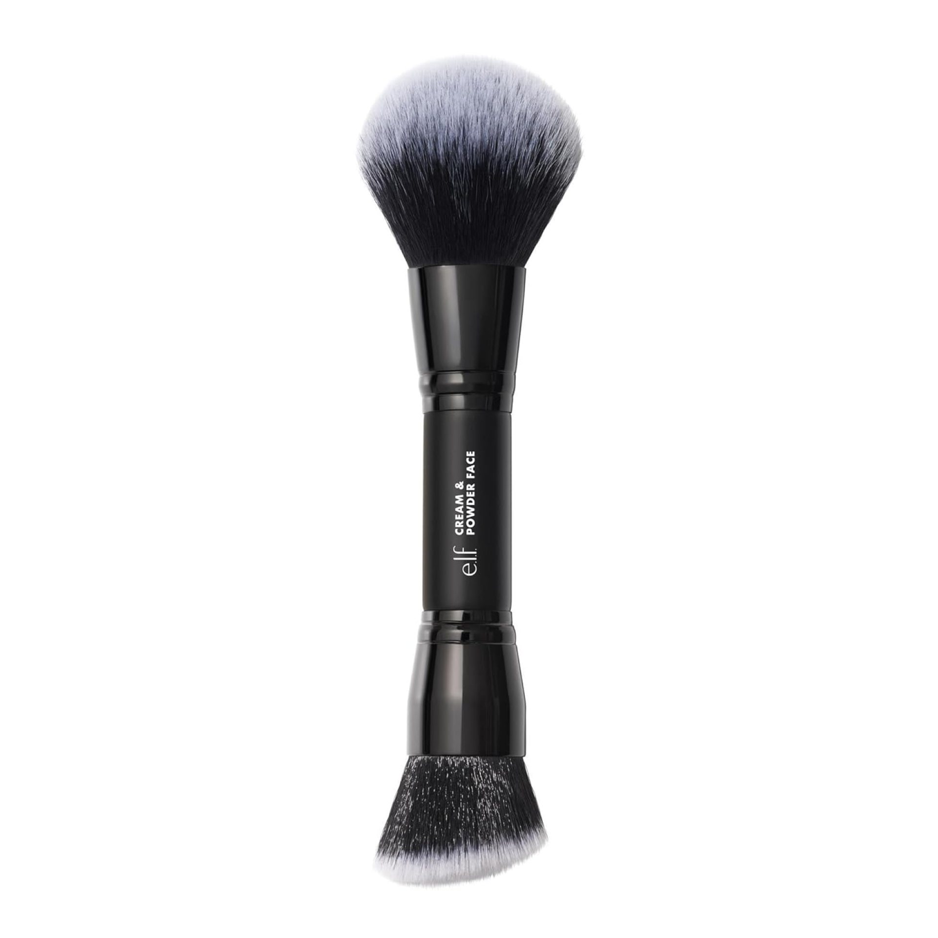 e.l.f. Dual-Ended Cream + Powder Brush, Two-in-One Makeup Brush For Creating A Gorgeous, Airbrushed-looking Complexion, Vegan & Cruelty-free e.l.f. Dual-Ended Cream + Powder Brush, Two-in-One Makeup Brush For Creating A Gorgeous, Airbrushed-looking Complexion, Vegan & Cruelty-free