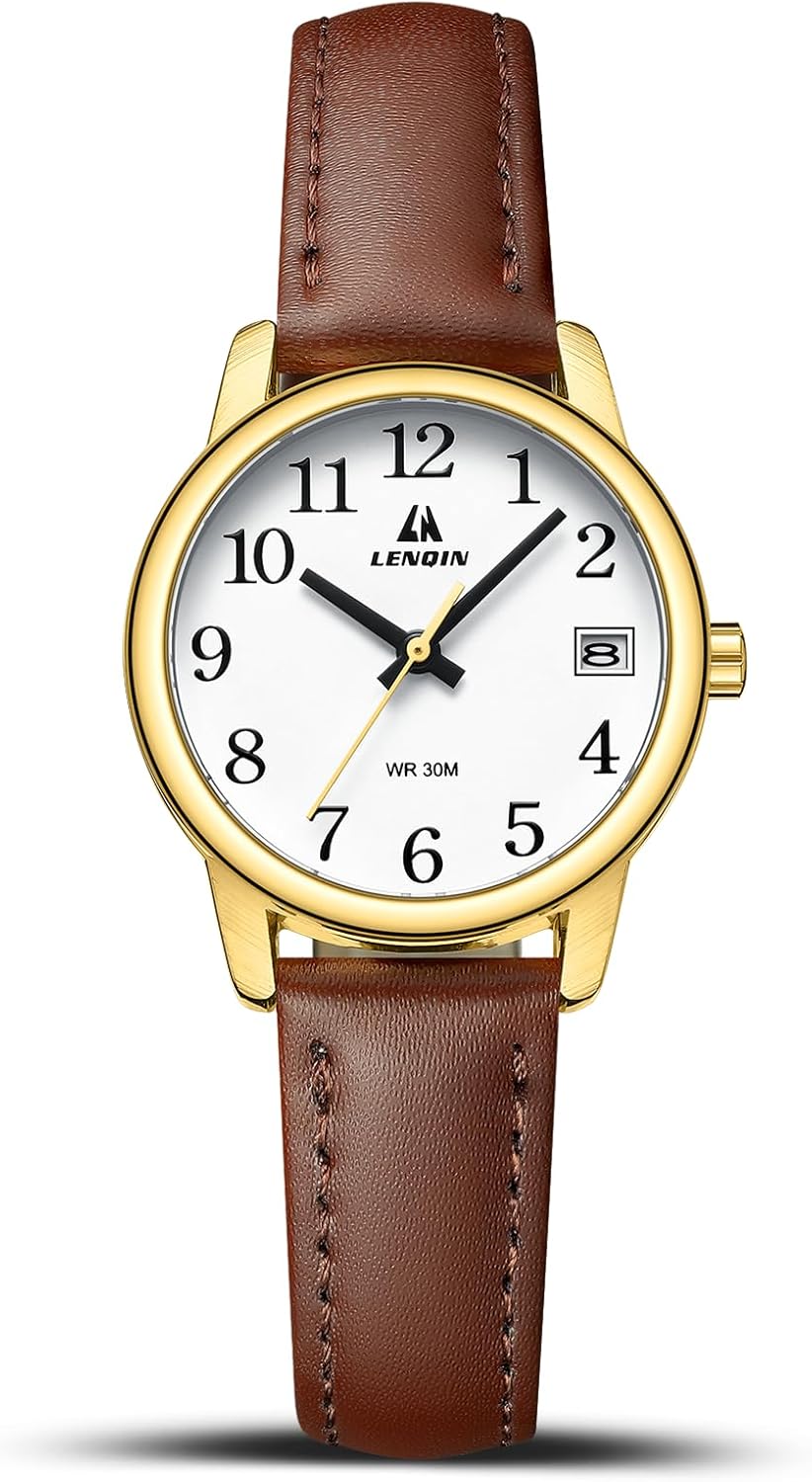 LN LENQIN Ladies Watches Analog Quartz Watches for Women Waterproof Women’s Wrist Watches Easy Reader Womens Watch with Leather Strap LN LENQIN Ladies Watches Analog Quartz Watches for Women Waterproof Women’s Wrist Watches Easy Reader Womens Watch with Leather Strap
