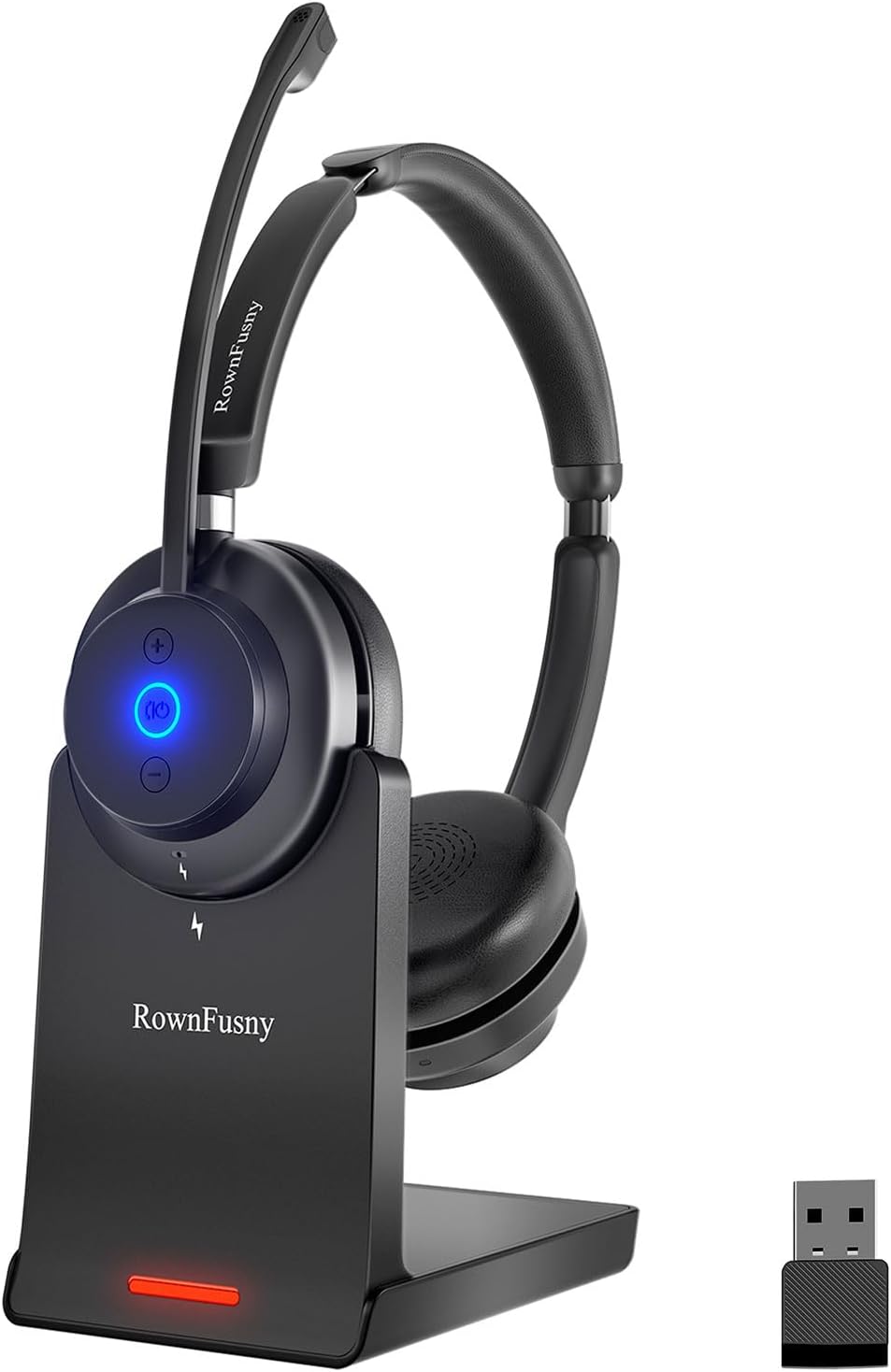 Bluetooth Wireless Headset with Mic for Work, Bluetooth 5.3, Advanced Noise-Cancelling Microphone, Calls Clear – Comfortable Over-Ear Headphones for PC, Laptop, iPhone, Android, Zoom, Office Bluetooth Wireless Headset with Mic for Work, Bluetooth 5.3, Advanced Noise-Cancelling Microphone, Calls Clear – Comfortable Over-Ear Headphones for PC, Laptop, iPhone, Android, Zoom, Office
