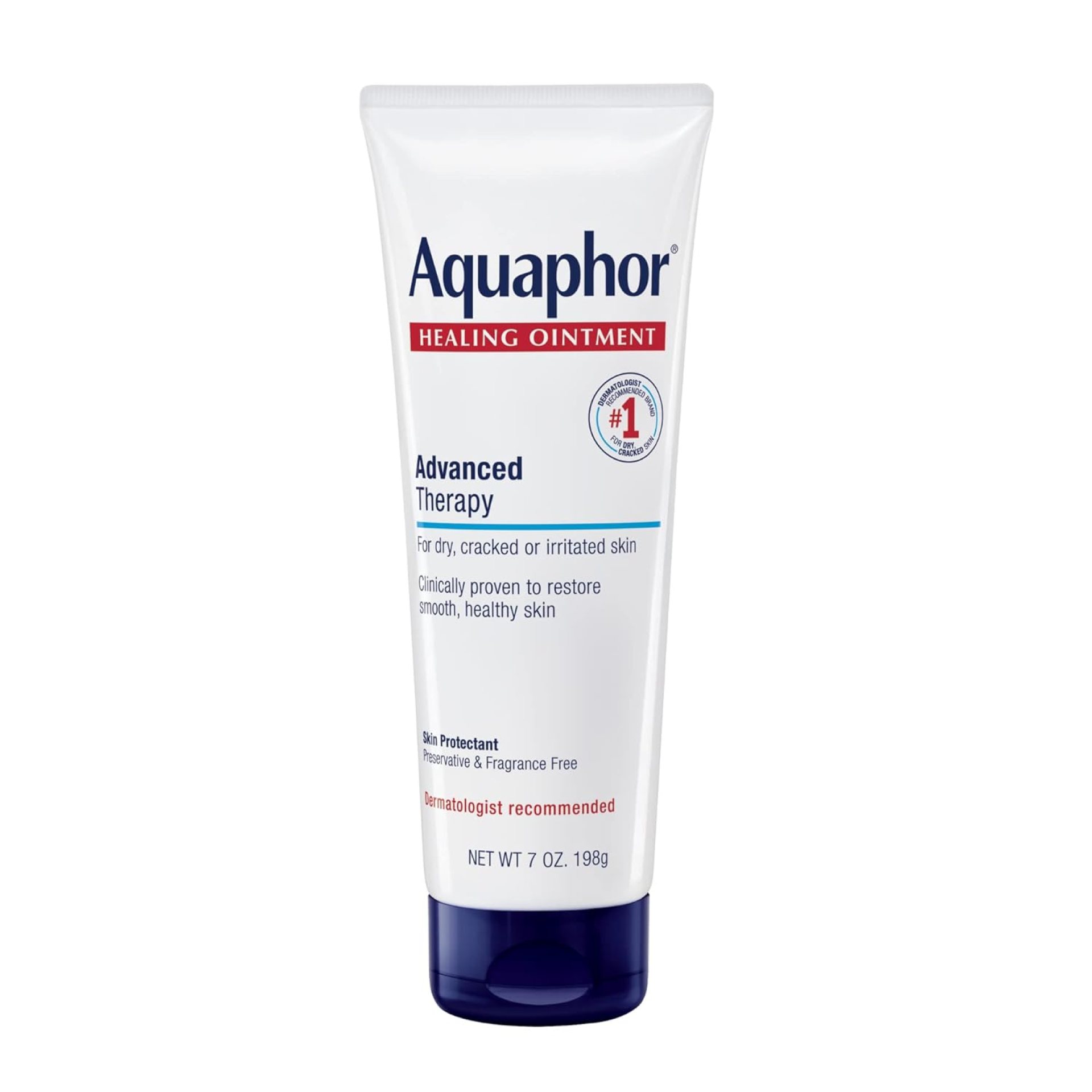 Aquaphor Healing Ointment Advanced Therapy Skin Protectant, Body Moisturizer for Dry Skin, Minor Cuts and Burns, Dry Cuticles, Cracked Heels, Hands and Lips, 7 Oz Tube Aquaphor Healing Ointment Advanced Therapy Skin Protectant, Body Moisturizer for Dry Skin, Minor Cuts and Burns, Dry Cuticles, Cracked Heels, Hands and Lips, 7 Oz Tube