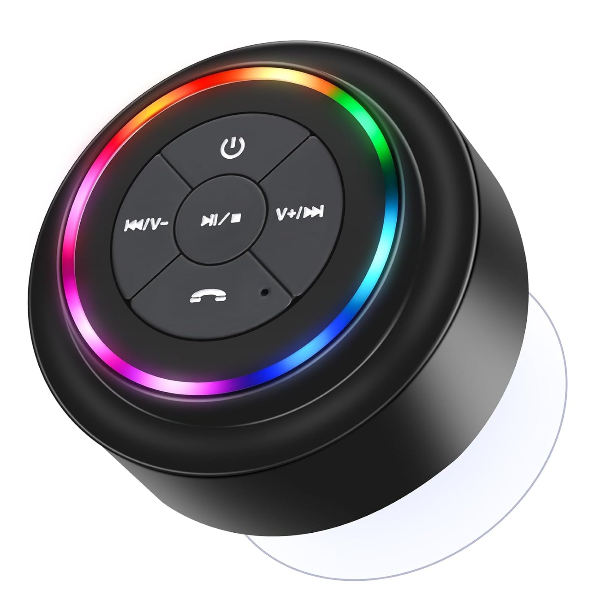 HAISSKY Bluetooth Shower Speakers, Portable Wireless Speaker with Suction Cup, IP67 Waterproof Speaker with LED Light, Pairs Easily to Phones, Tablets, Computer, Gift for Men & Women HAISSKY Bluetooth Shower Speakers, Portable Wireless Speaker with Suction Cup, IP67 Waterproof Speaker with LED Light, Pairs Easily to Phones, Tablets, Computer, Gift for Men & Women