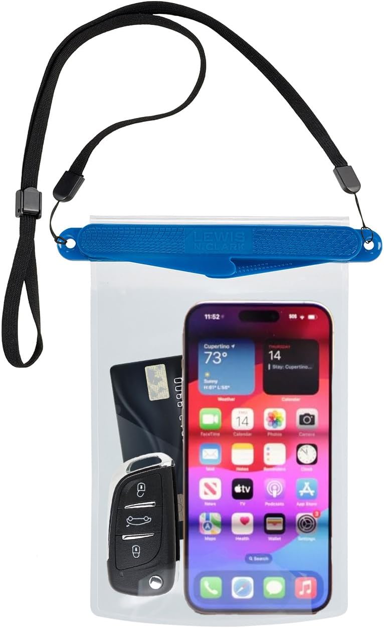 Lewis N. Clark for Cell Phone or Tablet, for Kayak, Canoe, Pool or Beach, Blue Lewis N. Clark for Cell Phone or Tablet, for Kayak, Canoe, Pool or Beach, Blue