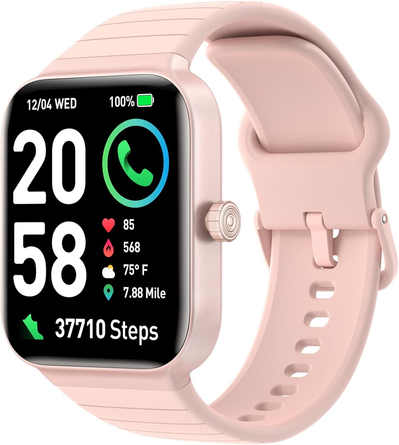 Fitpolo Smart Watch for Women,1.8” Touchscreen, Bluetooth Call, Alexa Built-in,24/7 Heart Rate, SpO2 Monitor, IP68 Waterpoof, Step Counting, Sleep Tracking, Fitness Tracker Watch for iPhone Android Fitpolo Smart Watch for Women,1.8” Touchscreen, Bluetooth Call, Alexa Built-in,24/7 Heart Rate, SpO2 Monitor, IP68 Waterpoof, Step Counting, Sleep Tracking, Fitness Tracker Watch for iPhone Android