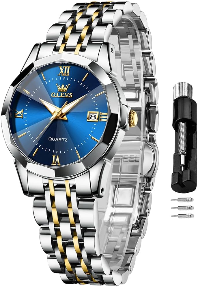 OLEVS Watches for Women Luxury Diamond Small Female Watches Stainless Steel Bracelet Waterproof Business Dress Analog Luminous Date Ladies Watches OLEVS Watches for Women Luxury Diamond Small Female Watches Stainless Steel Bracelet Waterproof Business Dress Analog Luminous Date Ladies Watches