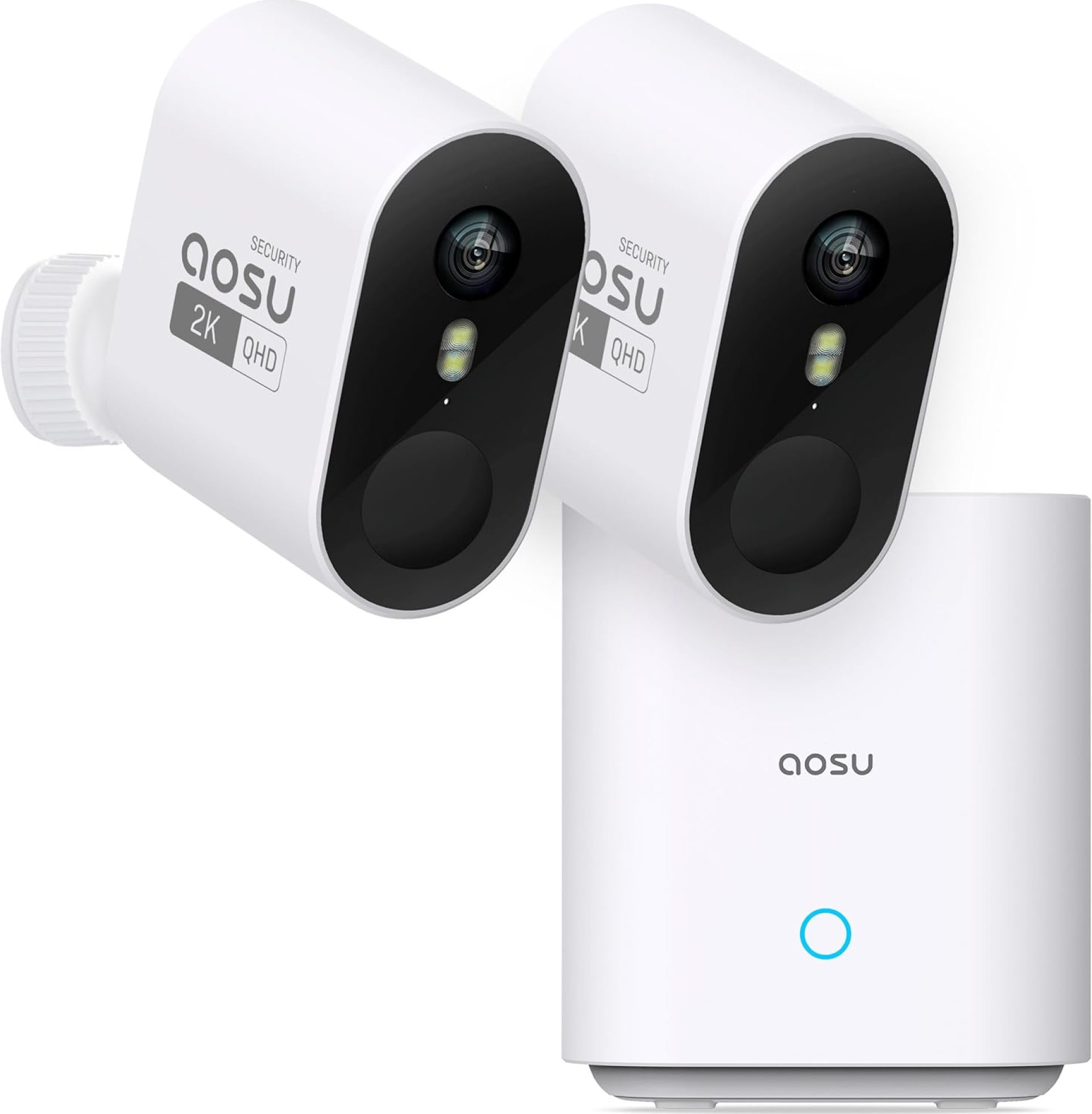 AOSU Security Cameras Wireless Outdoor Home System, True 2K HD Night Vision, No Subscription, 240-Day Battery Life, 166° Wide View, Spotlight & Siren Alarm, Motion Alert, Support 2.4G & 5G WiFi Router AOSU Security Cameras Wireless Outdoor Home System, True 2K HD Night Vision, No Subscription, 240-Day Battery Life, 166° Wide View, Spotlight & Siren Alarm, Motion Alert, Support 2.4G & 5G WiFi Router
