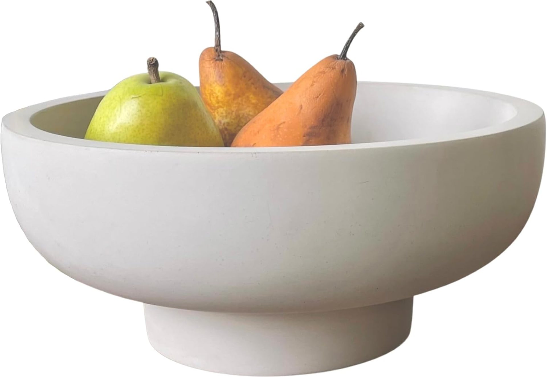 OAKOA Concrete Fruit Bowl for Kitchen Counter – Large Decorative Bowls for Home Decor – Modern Key Bowl for Entryway Table – Pedestal Bowl for Keys OAKOA Concrete Fruit Bowl for Kitchen Counter – Large Decorative Bowls for Home Decor – Modern Key Bowl for Entryway Table – Pedestal Bowl for Keys