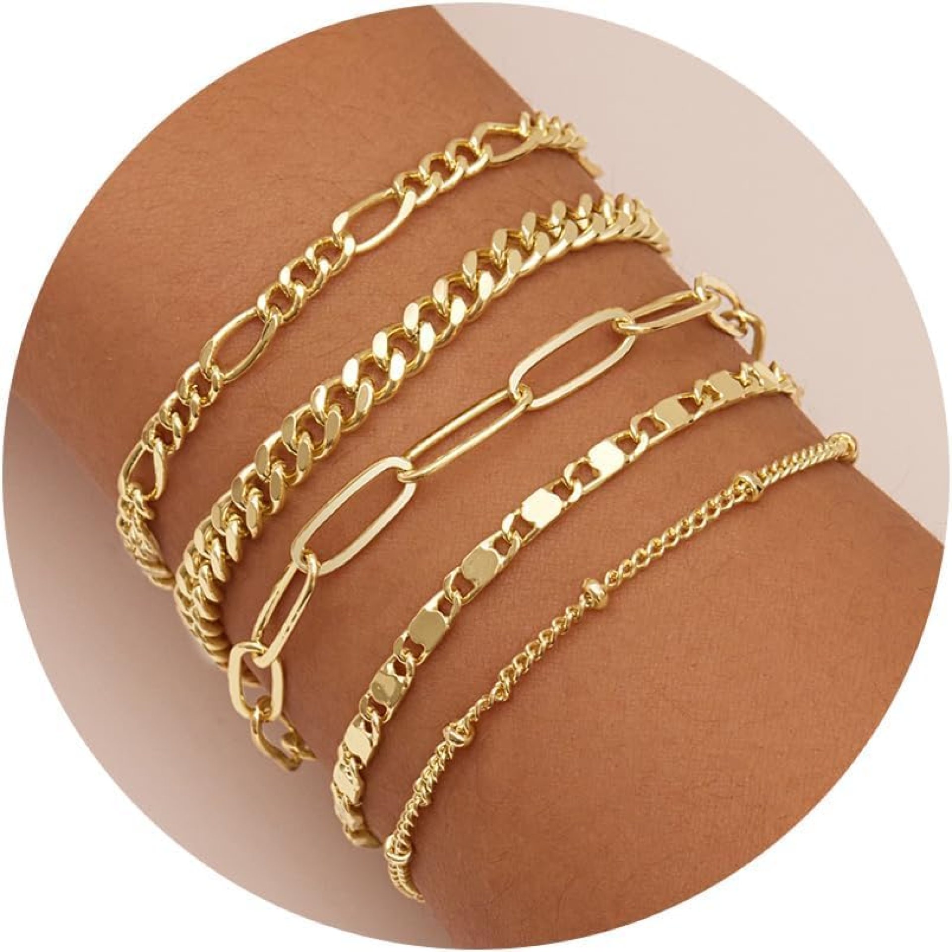 Gold Bracelets for Women Trendy,14K Real Gold Plated Dainty Stackable Paperclip Cuban Link Chain Bracelets,Cuff Bracelets Jewelry Mother’s Day Gifts for Mom Adjustable 7″+2″ Gold Bracelets for Women Trendy,14K Real Gold Plated Dainty Stackable Paperclip Cuban Link Chain Bracelets,Cuff Bracelets Jewelry Mother’s Day Gifts for Mom Adjustable 7″+2″