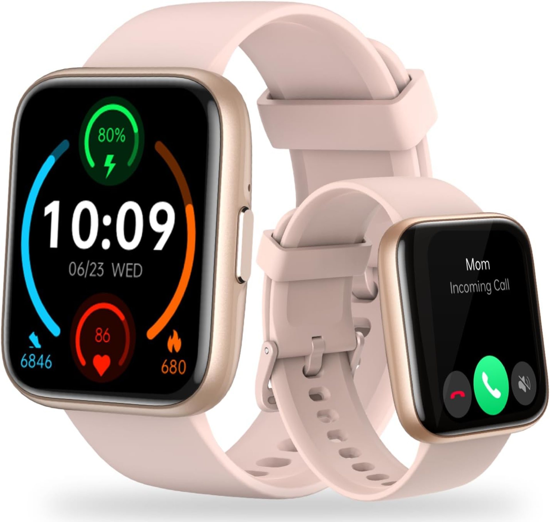 Smart Watch for Men Women (Answer/Make Calls) 1.83″ Activity Tracker for Android iOS,Fitness Tracker with 100+ Sport Modes, IP68 Waterproof, Heart Rate/Sleep Monitor, Spo2, Pedometer (Pink) Smart Watch for Men Women (Answer/Make Calls) 1.83″ Activity Tracker for Android iOS,Fitness Tracker with 100+ Sport Modes, IP68 Waterproof, Heart Rate/Sleep Monitor, Spo2, Pedometer (Pink)