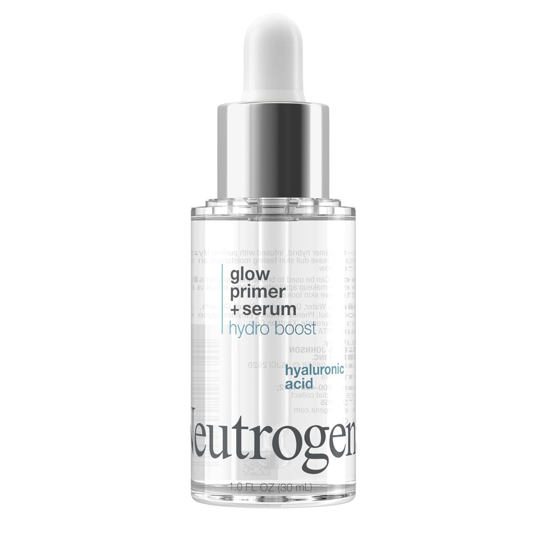 Neutrogena Hydro Boost Glow Booster Primer & Serum, Hydrating & Moisturizing Face Serum-to-Primer Hybrid, Infused with Purified Hyaluronic Acid & Designed to Instantly Hydrate, 1.0 fl. oz Neutrogena Hydro Boost Glow Booster Primer & Serum, Hydrating & Moisturizing Face Serum-to-Primer Hybrid, Infused with Purified Hyaluronic Acid & Designed to Instantly Hydrate, 1.0 fl. oz