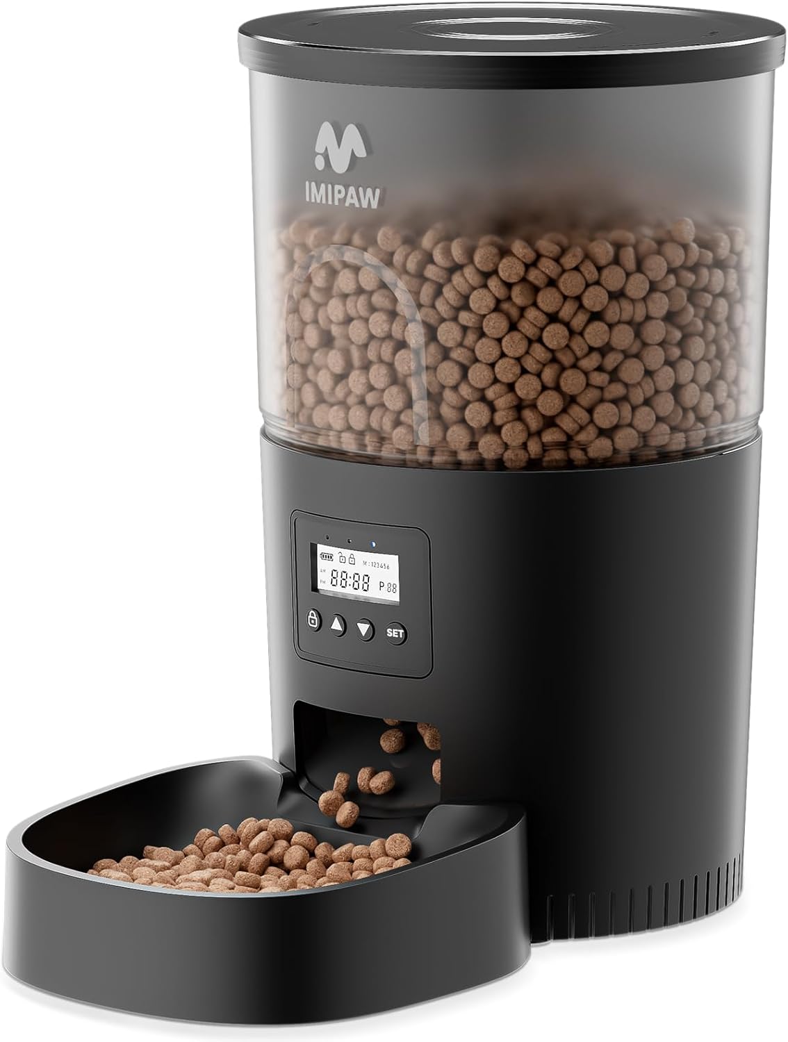 Automatic Cat Feeders, 3L Timed Cat Dry Food Dispenser, Dual Power Supply, Programmable Portion Size, 1-6 Meals Per Day, Auto Pet Feeder for Cats and Small Dogs Automatic Cat Feeders, 3L Timed Cat Dry Food Dispenser, Dual Power Supply, Programmable Portion Size, 1-6 Meals Per Day, Auto Pet Feeder for Cats and Small Dogs