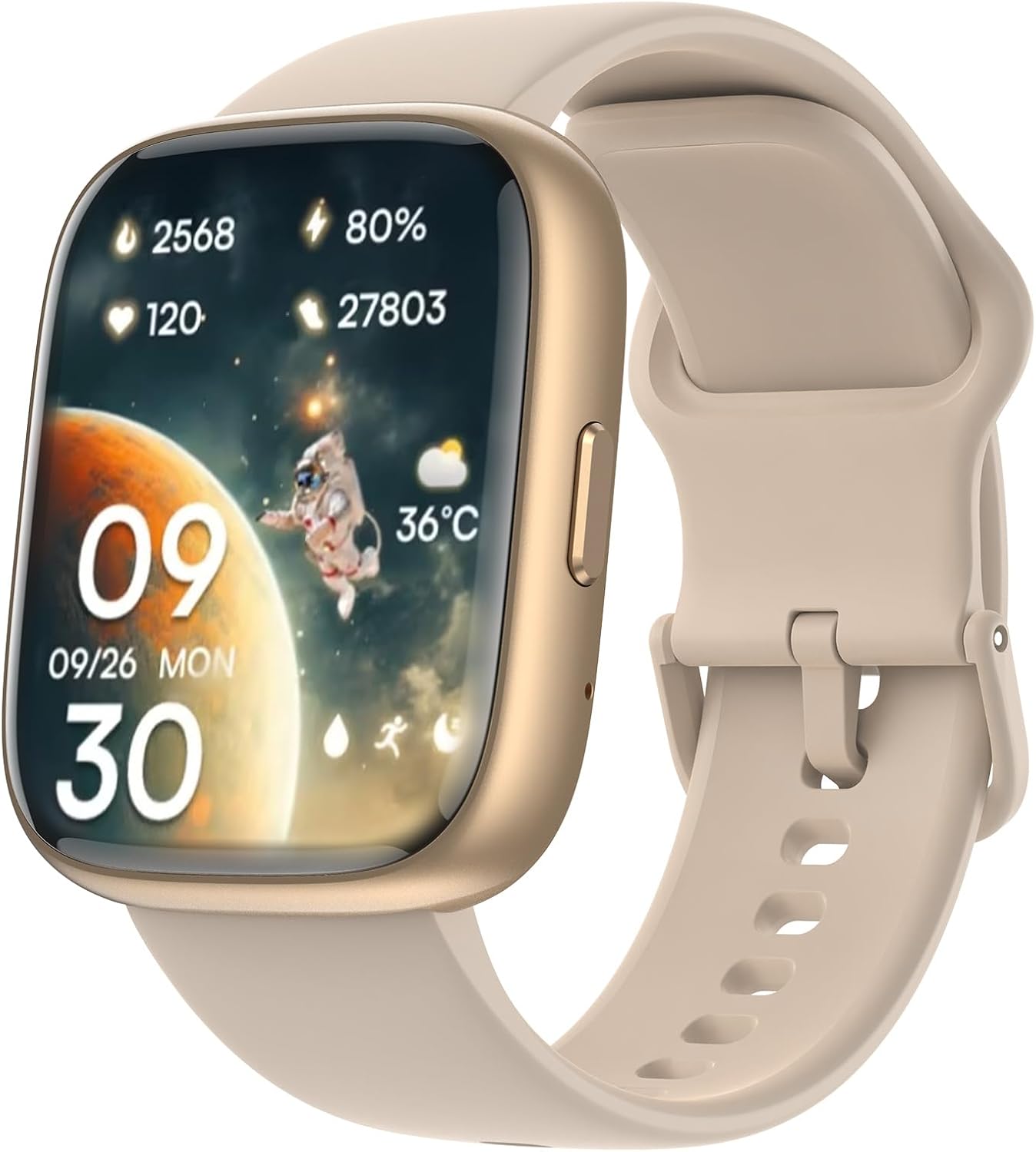 Smart Watch for Women,Alexa Built-in Smartwatch(Answer/Make Calls),1.8″ HD Fitness Tracker,IP68 Waterproof 100+ Sport Mode Activity Tracker,Heart Rate SpO2 Sleep Monitor,iOS Android Compatible Smart Watch for Women,Alexa Built-in Smartwatch(Answer/Make Calls),1.8″ HD Fitness Tracker,IP68 Waterproof 100+ Sport Mode Activity Tracker,Heart Rate SpO2 Sleep Monitor,iOS Android Compatible
