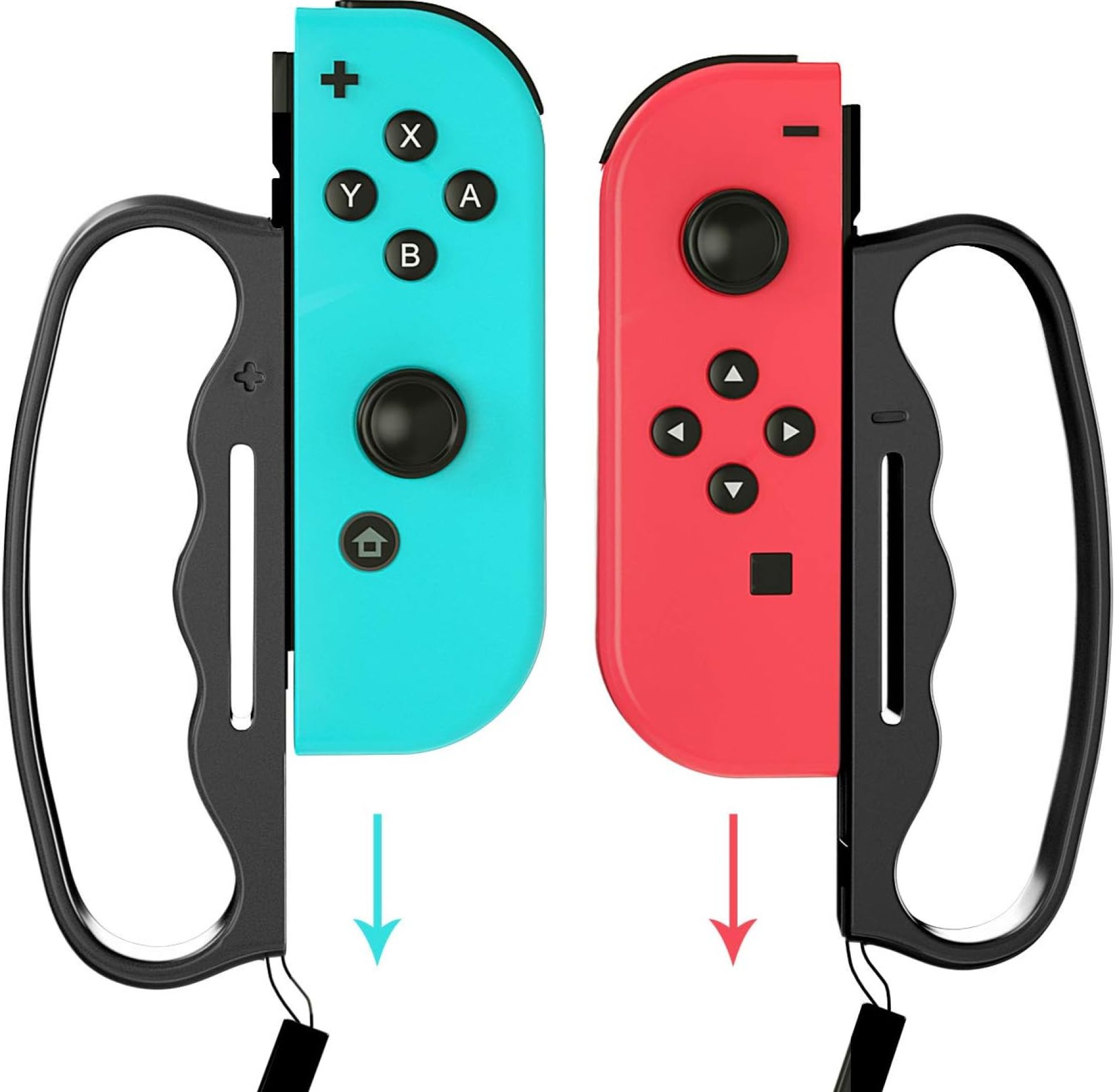 ECHZOVE Grip for Switch Fitness Boxing, Handle for Nintendo Switch Boxing – 2 Packs (Black) ECHZOVE Grip for Switch Fitness Boxing, Handle for Nintendo Switch Boxing – 2 Packs (Black)