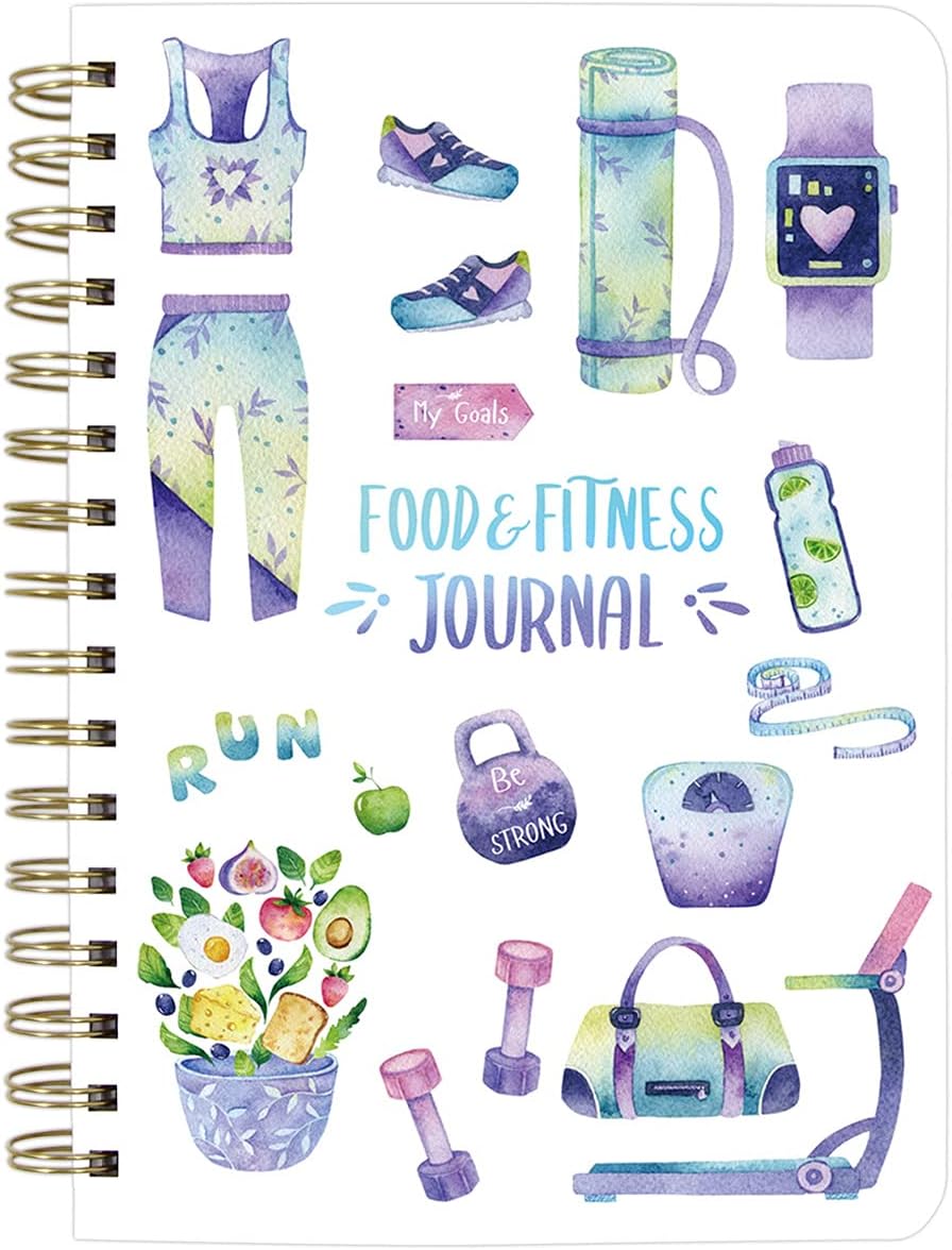 Food and Fitness Meal Workout Journal Diary Wellness Log Notebook Planner Weight Loss Diet Exercise Training Health Tracker 6.1″ x 8.5″ Hard Cover Food and Fitness Meal Workout Journal Diary Wellness Log Notebook Planner Weight Loss Diet Exercise Training Health Tracker 6.1″ x 8.5″ Hard Cover