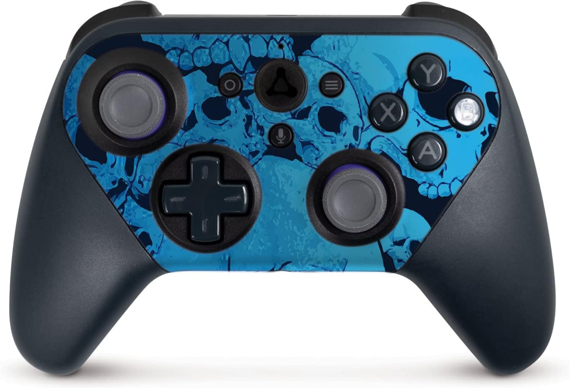 MightySkins Skin Compatible with Amazon Luna Controller – Blue Skulls | Protective, Durable, and Unique Vinyl Decal wrap Cover | Easy to Apply, Remove, and Change Styles | Made in The USA MightySkins Skin Compatible with Amazon Luna Controller – Blue Skulls | Protective, Durable, and Unique Vinyl Decal wrap Cover | Easy to Apply, Remove, and Change Styles | Made in The USA