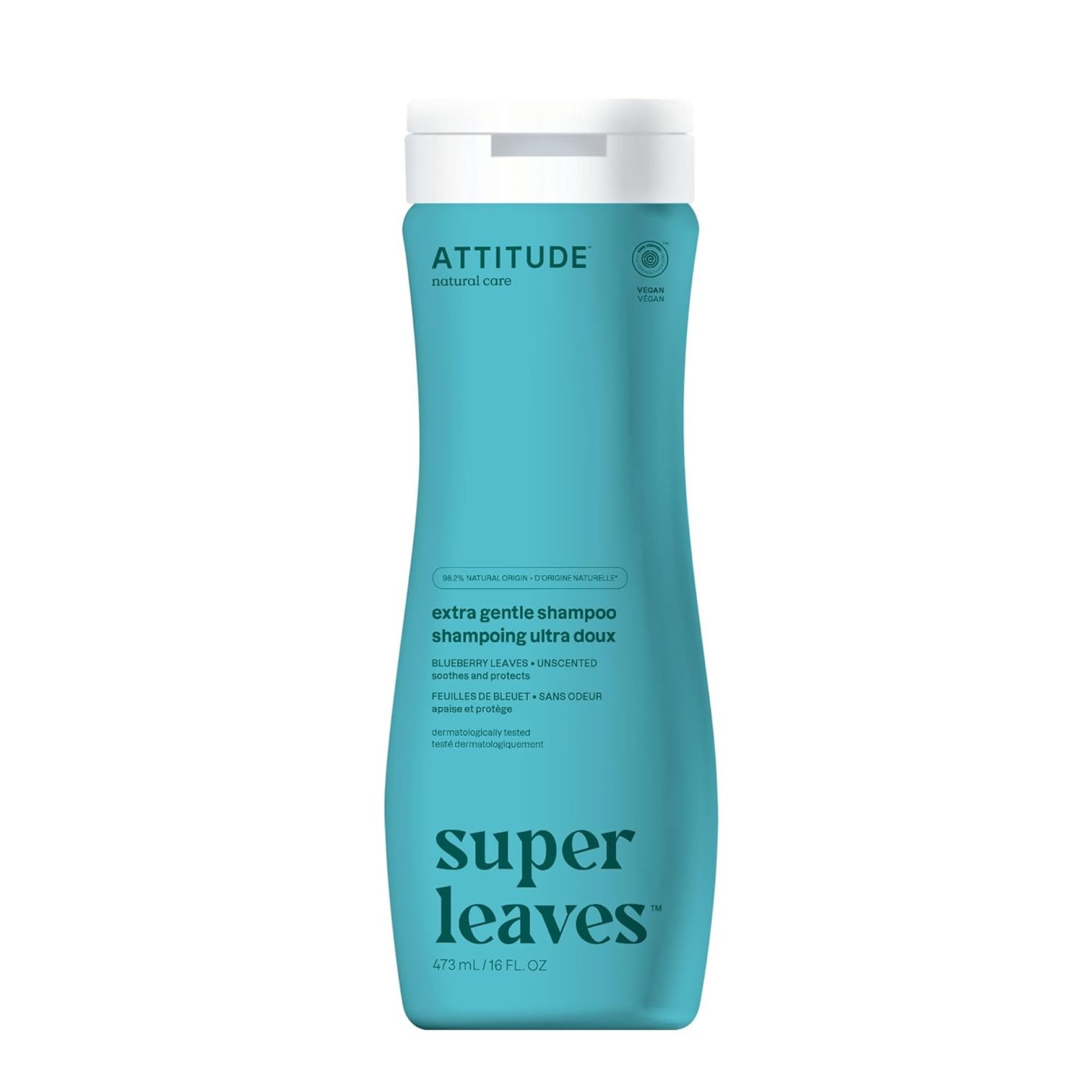 ATTITUDE Extra Gentle Hair Shampoo, EWG Verified, Soothes Dry Scalp, Naturally Derived Ingredients, Vegan and Plant Based, Unscented, 16 Fl Oz ATTITUDE Extra Gentle Hair Shampoo, EWG Verified, Soothes Dry Scalp, Naturally Derived Ingredients, Vegan and Plant Based, Unscented, 16 Fl Oz