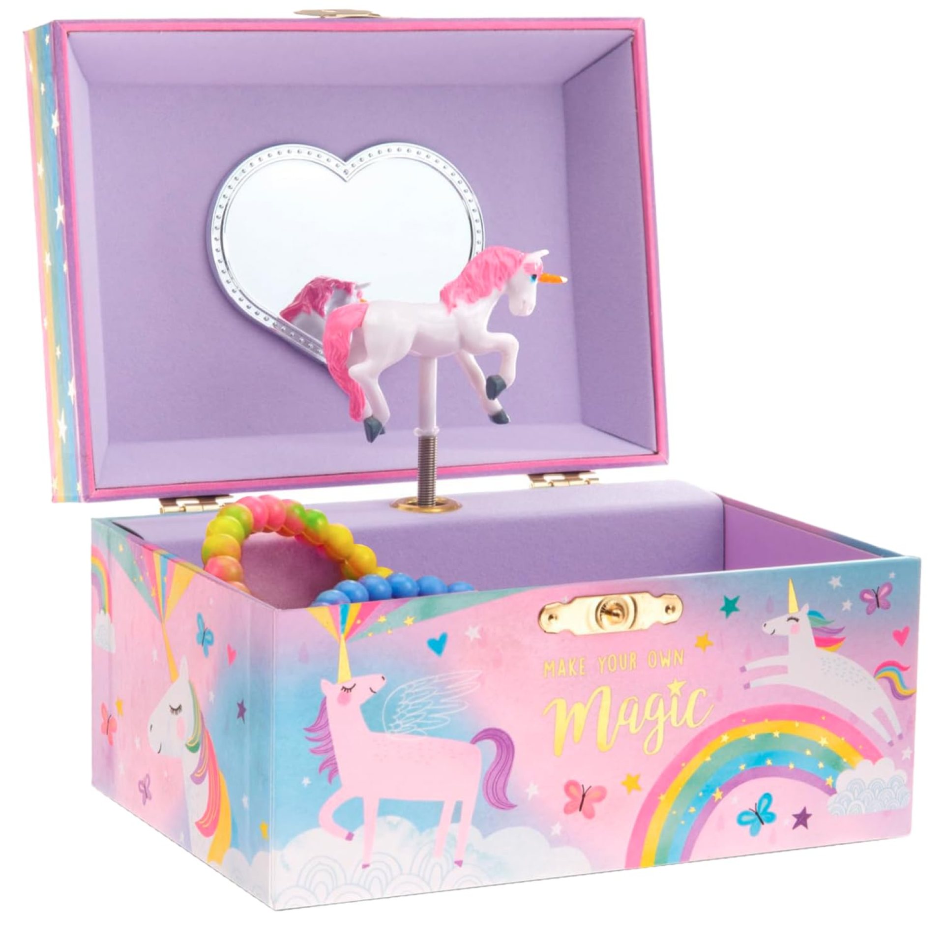 Jewelkeeper Jewelry Box for Girls, Cotton Candy Unicorn Musical Jewelry Boxes, The Beautiful Dreamer Tune and Spinning Unicorn Doll, Toys for Girls Jewelkeeper Jewelry Box for Girls, Cotton Candy Unicorn Musical Jewelry Boxes, The Beautiful Dreamer Tune and Spinning Unicorn Doll, Toys for Girls