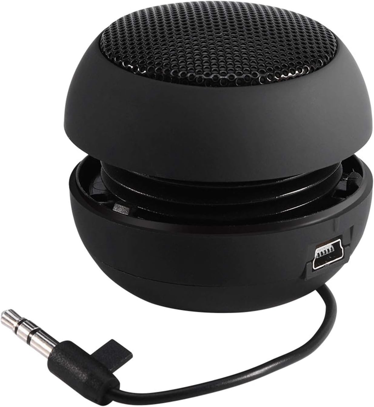 Mini Speaker, Retractable Speaker with USB Charging Cable, 3.5mm Audio Interface Portable Speaker for MP3, MP4, MP5, Mobile Phones, Computers(Black, 12) Mini Speaker, Retractable Speaker with USB Charging Cable, 3.5mm Audio Interface Portable Speaker for MP3, MP4, MP5, Mobile Phones, Computers(Black, 12)