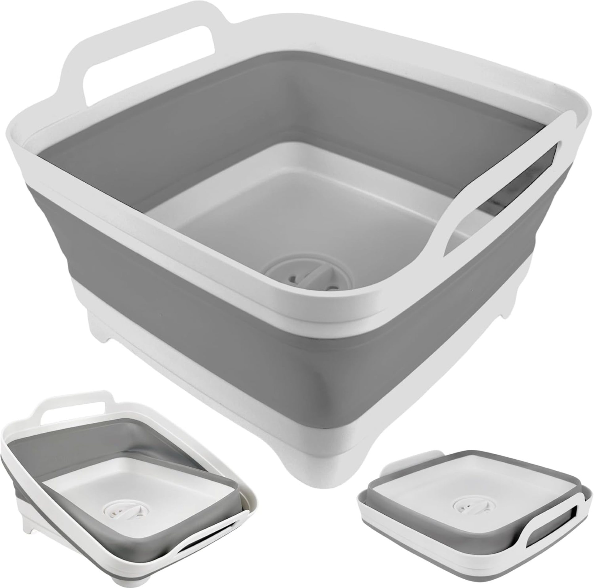Collapsible Wash Basin for Baby Bottles – 2.4 Gallons Portable Wash Bin for RV Camping Sink, Space-Saving Dish Tub (Green) (Gray) Collapsible Wash Basin for Baby Bottles – 2.4 Gallons Portable Wash Bin for RV Camping Sink, Space-Saving Dish Tub (Green) (Gray)