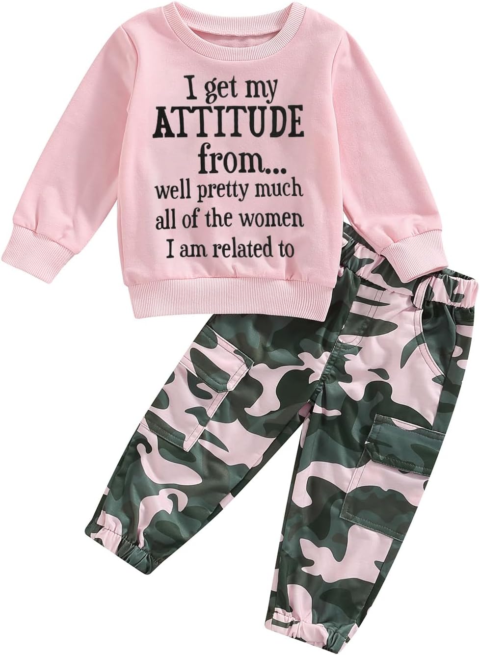 Fernvia Toddler Girls Clothes 2T 3T 4T 5T Fall Outfits Baby Pullover Sweatshirt & Camouflage Pants Set Kids Winter Sweatsuit Fernvia Toddler Girls Clothes 2T 3T 4T 5T Fall Outfits Baby Pullover Sweatshirt & Camouflage Pants Set Kids Winter Sweatsuit