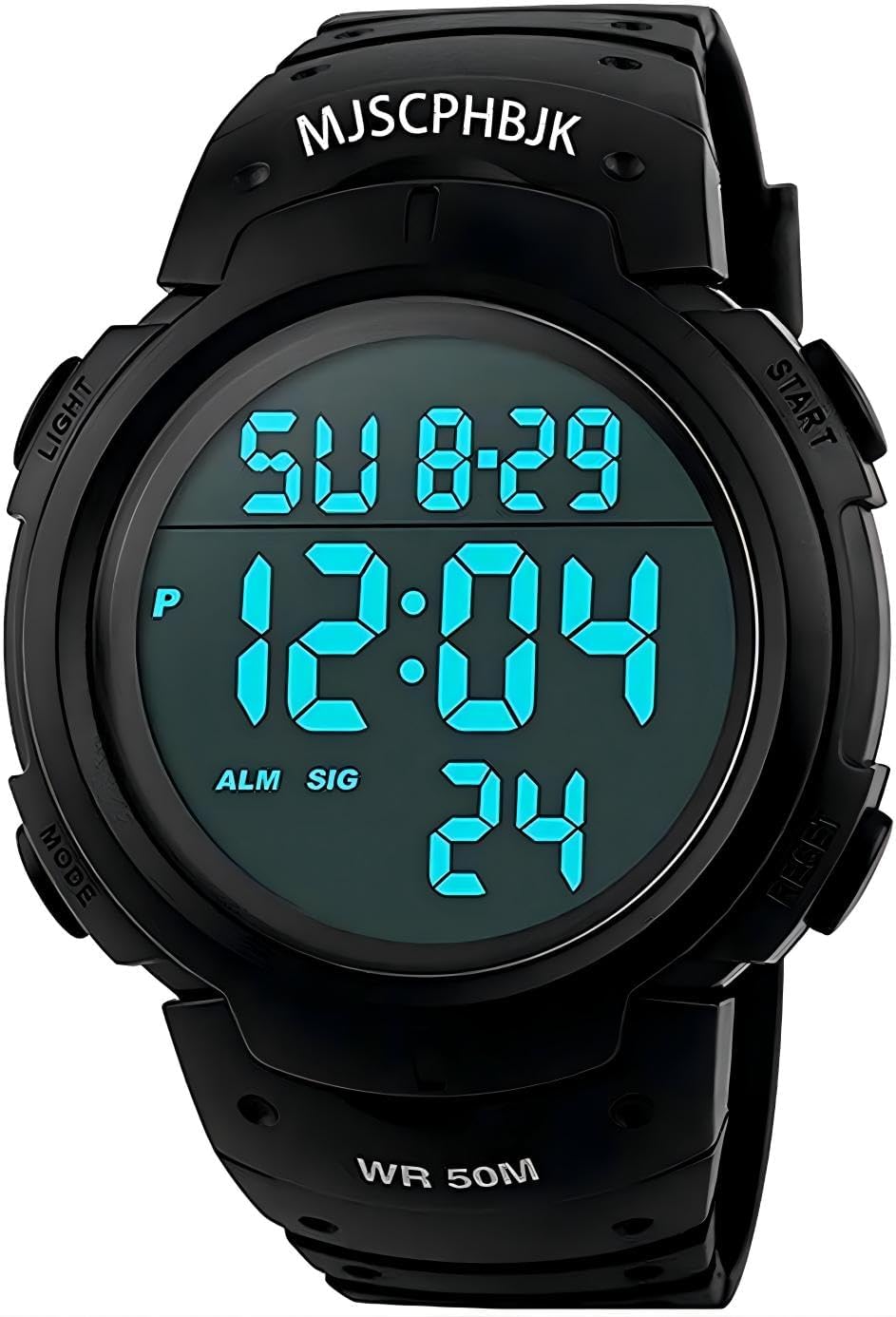 MJSCPHBJK Mens Digital Sports Watch, Waterproof LED Screen Large Face Military Watches for Men MJSCPHBJK Mens Digital Sports Watch, Waterproof LED Screen Large Face Military Watches for Men