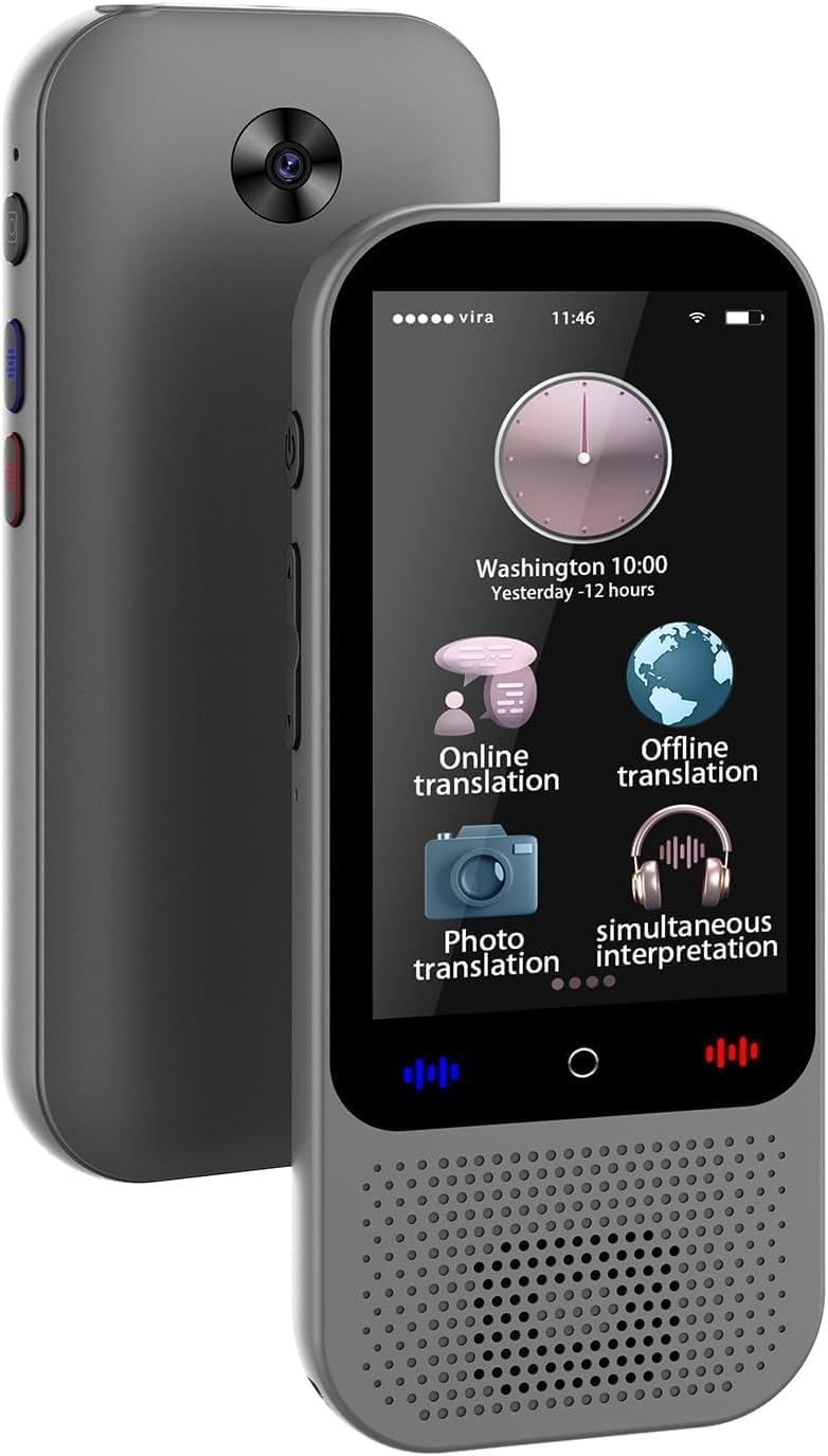 Language Translator Device, 2025 Upgraded Portable Instant Offline Language Translator Device, 138 Languages Supported, Voice Translator Offline for Voice/Text/Offline/Photo Travel Translation Language Translator Device, 2025 Upgraded Portable Instant Offline Language Translator Device, 138 Languages Supported, Voice Translator Offline for Voice/Text/Offline/Photo Travel Translation