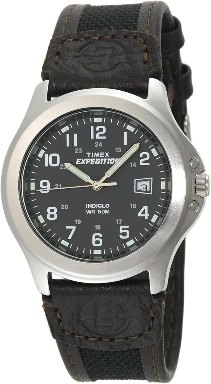 Timex Men’s Expedition Metal Field Brown Leather Strap Watch Timex Men’s Expedition Metal Field Brown Leather Strap Watch