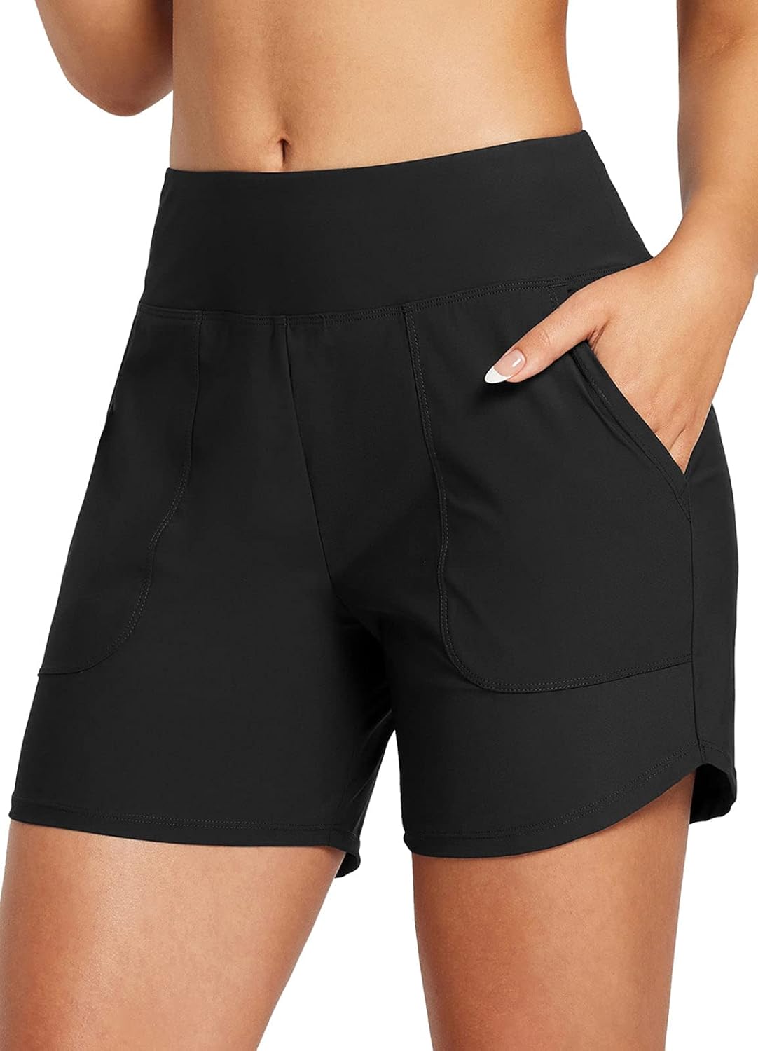 baleaf Women’s 3″/5″ High Waisted Swim Board Shorts Quick Dry Swimsuits Bottoms Trunks with Pockets baleaf Women’s 3″/5″ High Waisted Swim Board Shorts Quick Dry Swimsuits Bottoms Trunks with Pockets