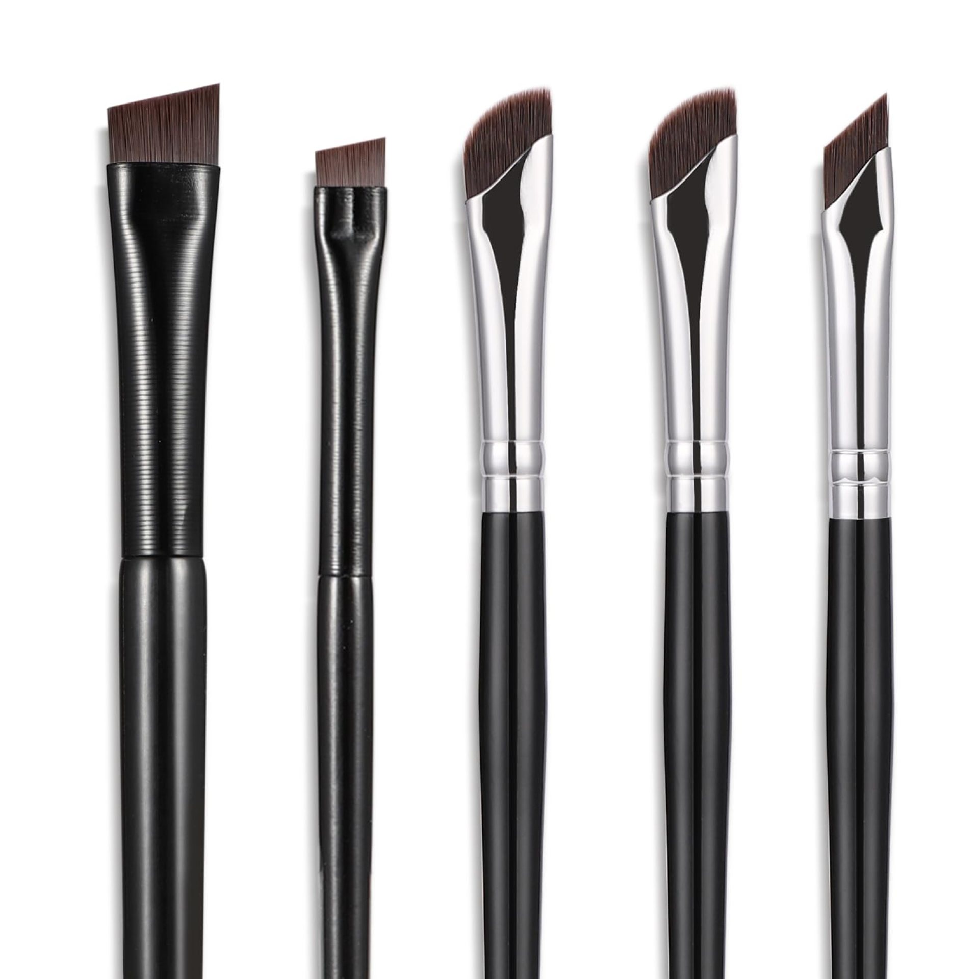 Etercycle 5-Piece Set Eyeliner Brushes for Precision Makeup Application – Fine Angled & Ultra Thin Slanted Flat Angle for Professional Beauty Cosmetic Tool Etercycle 5-Piece Set Eyeliner Brushes for Precision Makeup Application – Fine Angled & Ultra Thin Slanted Flat Angle for Professional Beauty Cosmetic Tool