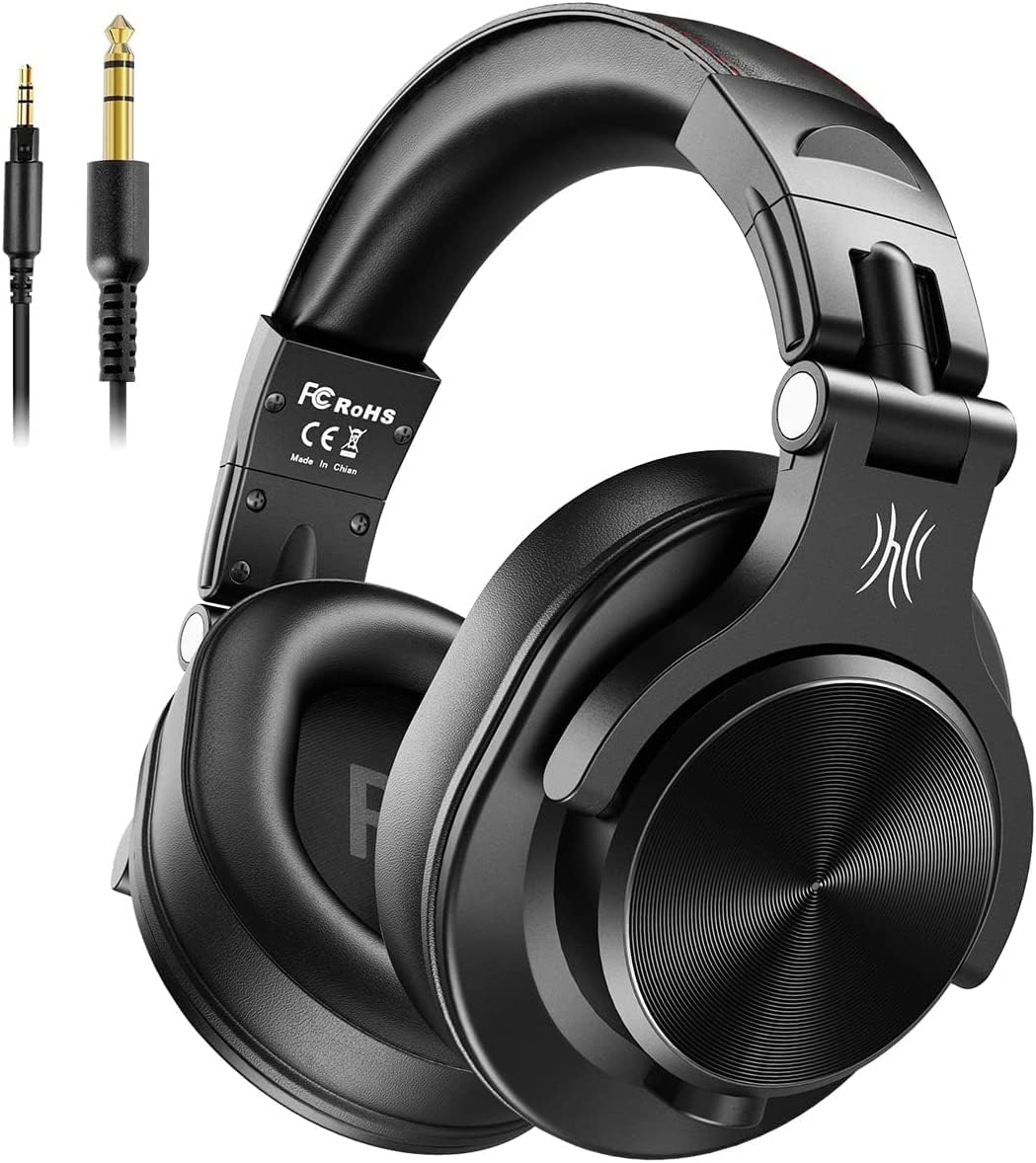 OneOdio A71 Hi-Res Studio Recording Headphones – Wired Over Ear Headphones with SharePort, Monitoring Mixing Foldable Headset with Stereo Sound, 3.5/6.35MM Jack for PC Computer DJ Guitar OneOdio A71 Hi-Res Studio Recording Headphones – Wired Over Ear Headphones with SharePort, Monitoring Mixing Foldable Headset with Stereo Sound, 3.5/6.35MM Jack for PC Computer DJ Guitar