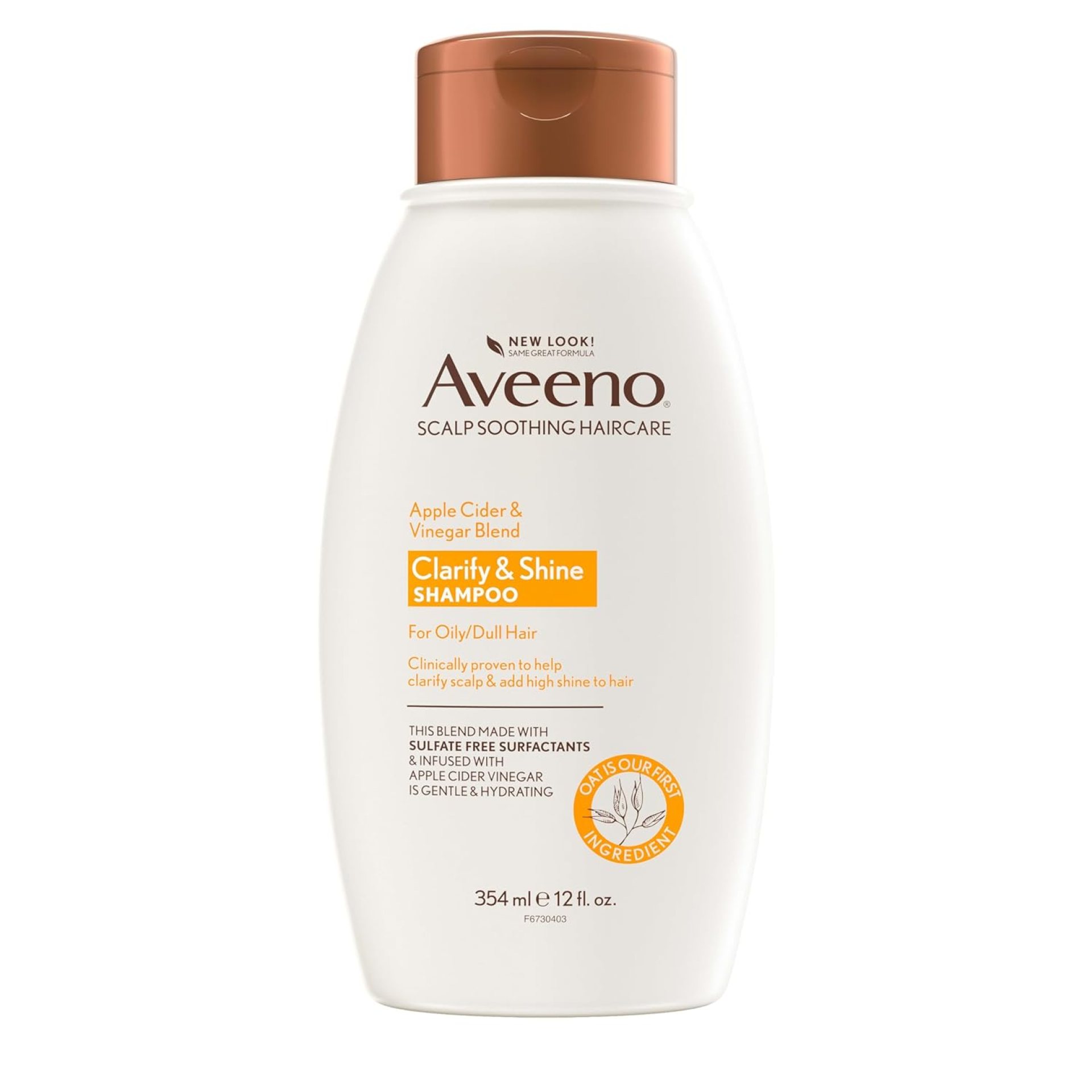 Aveeno Apple Cider Vinegar Clarifying Shampoo, Shine Enhancing, 12 fl oz Aveeno Apple Cider Vinegar Clarifying Shampoo, Shine Enhancing, 12 fl oz