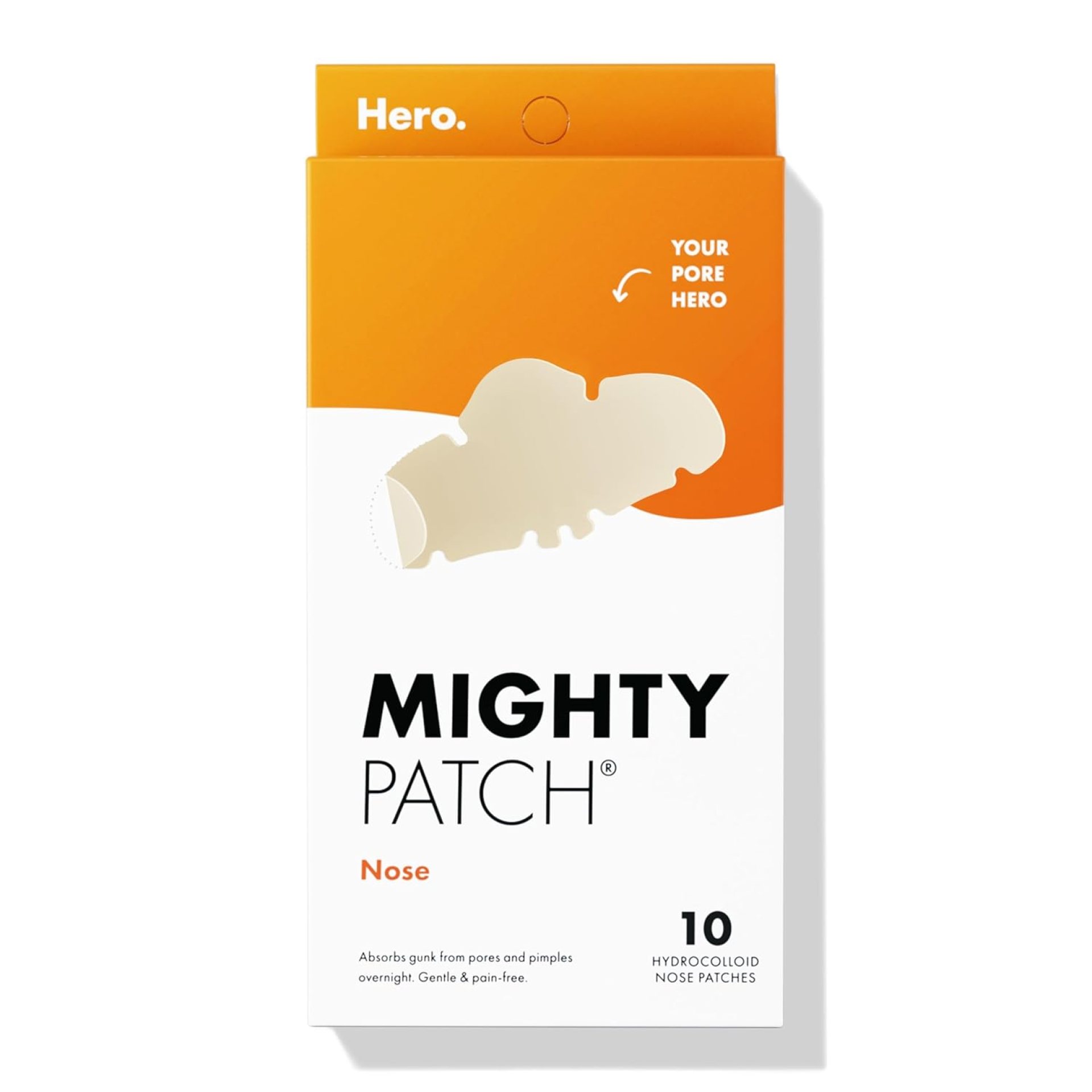 Mighty Patches for nose pores from Hero Cosmetics – XL Hydrocolloid Pimples, Zits and Oil – Dermatologist-Approved Overnight pore Strips to Absorb Acne nose Gunk (10 Count) Mighty Patches for nose pores from Hero Cosmetics – XL Hydrocolloid Pimples, Zits and Oil – Dermatologist-Approved Overnight pore Strips to Absorb Acne nose Gunk (10 Count)