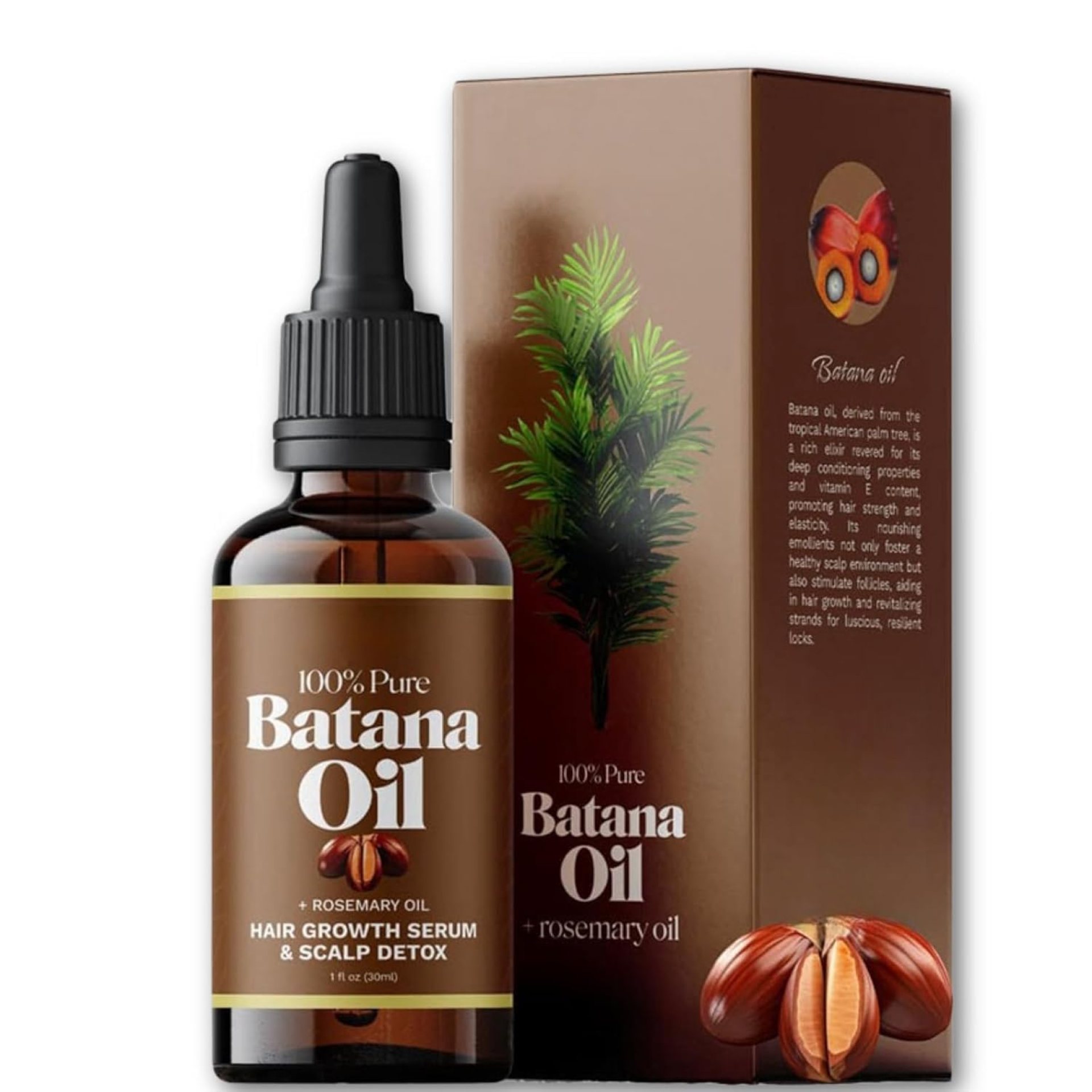 Batana Oil for Hair Growth: 100% Pure & Natural, Rosemary Infused, Enhances Hair & Skin Radiance, Reduces Hair Loss, Suitable for All Hair Types Batana Oil for Hair Growth: 100% Pure & Natural, Rosemary Infused, Enhances Hair & Skin Radiance, Reduces Hair Loss, Suitable for All Hair Types