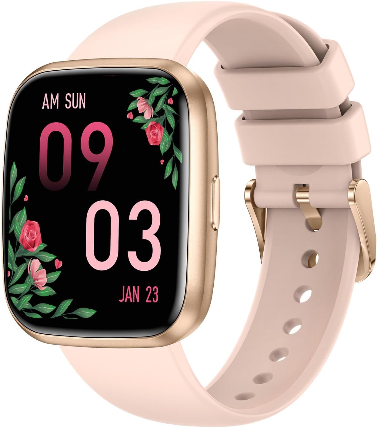 Smart Watches for Women, 1.75″ Bluetooth Call, AI Voice Smartwatch, 24/7 Heart Rate Monitor, Blood Pressure/SpO2/Sleep Tracker, IP68 Waterproof, 100+ Sports Fitness Tracker for Android iOS Pink Smart Watches for Women, 1.75″ Bluetooth Call, AI Voice Smartwatch, 24/7 Heart Rate Monitor, Blood Pressure/SpO2/Sleep Tracker, IP68 Waterproof, 100+ Sports Fitness Tracker for Android iOS Pink