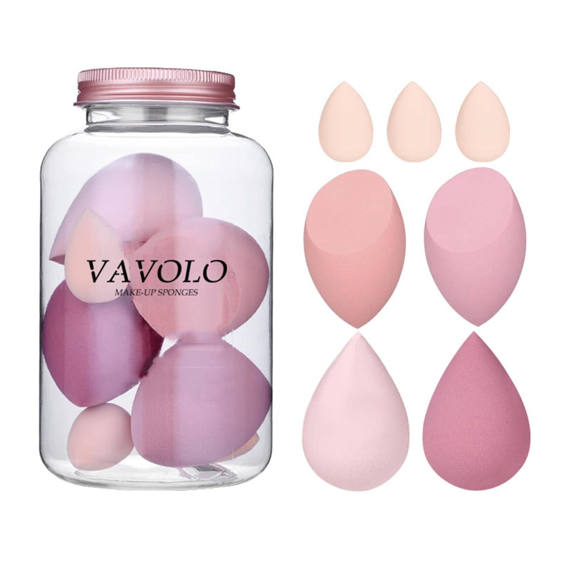 7 Pcs Multi-color Makeup Sponge Set, Foundation Blending Beauty Blender, Flawless for Liquid Creams and Powders 7 Pcs Multi-color Makeup Sponge Set, Foundation Blending Beauty Blender, Flawless for Liquid Creams and Powders