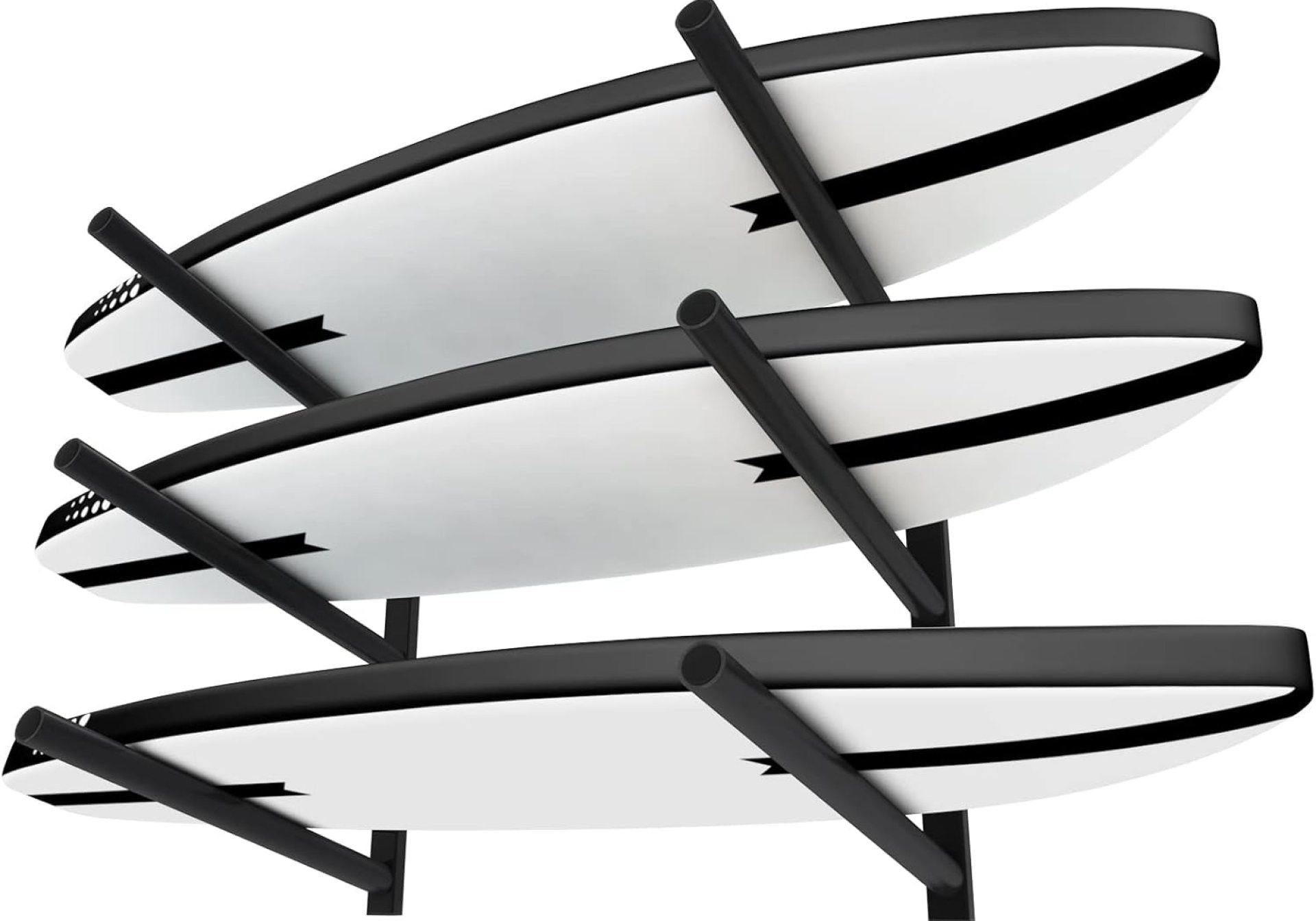 TWO STONES Surfboard Racks for The Wall, Surfboard Rack Hanger Works as a Shortboard, Skimboard & Longboard Hanger or Stand (CJ-OT2202) TWO STONES Surfboard Racks for The Wall, Surfboard Rack Hanger Works as a Shortboard, Skimboard & Longboard Hanger or Stand (CJ-OT2202)