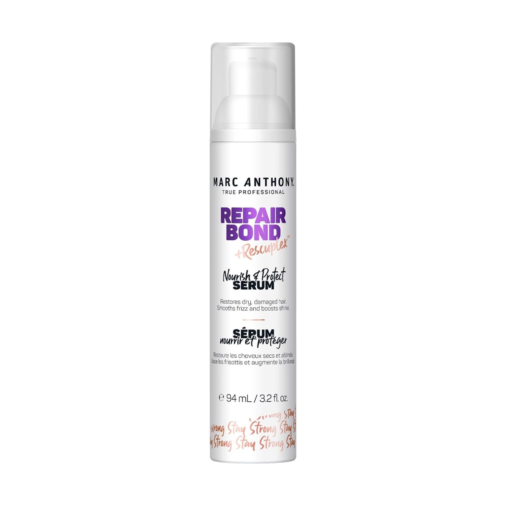 Marc Anthony Hair Serum for Frizzy & Damaged Hair, Repair Bond + Rescuplex Strength & Protect Serum – 3.2 fl oz Marc Anthony Hair Serum for Frizzy & Damaged Hair, Repair Bond + Rescuplex Strength & Protect Serum – 3.2 fl oz