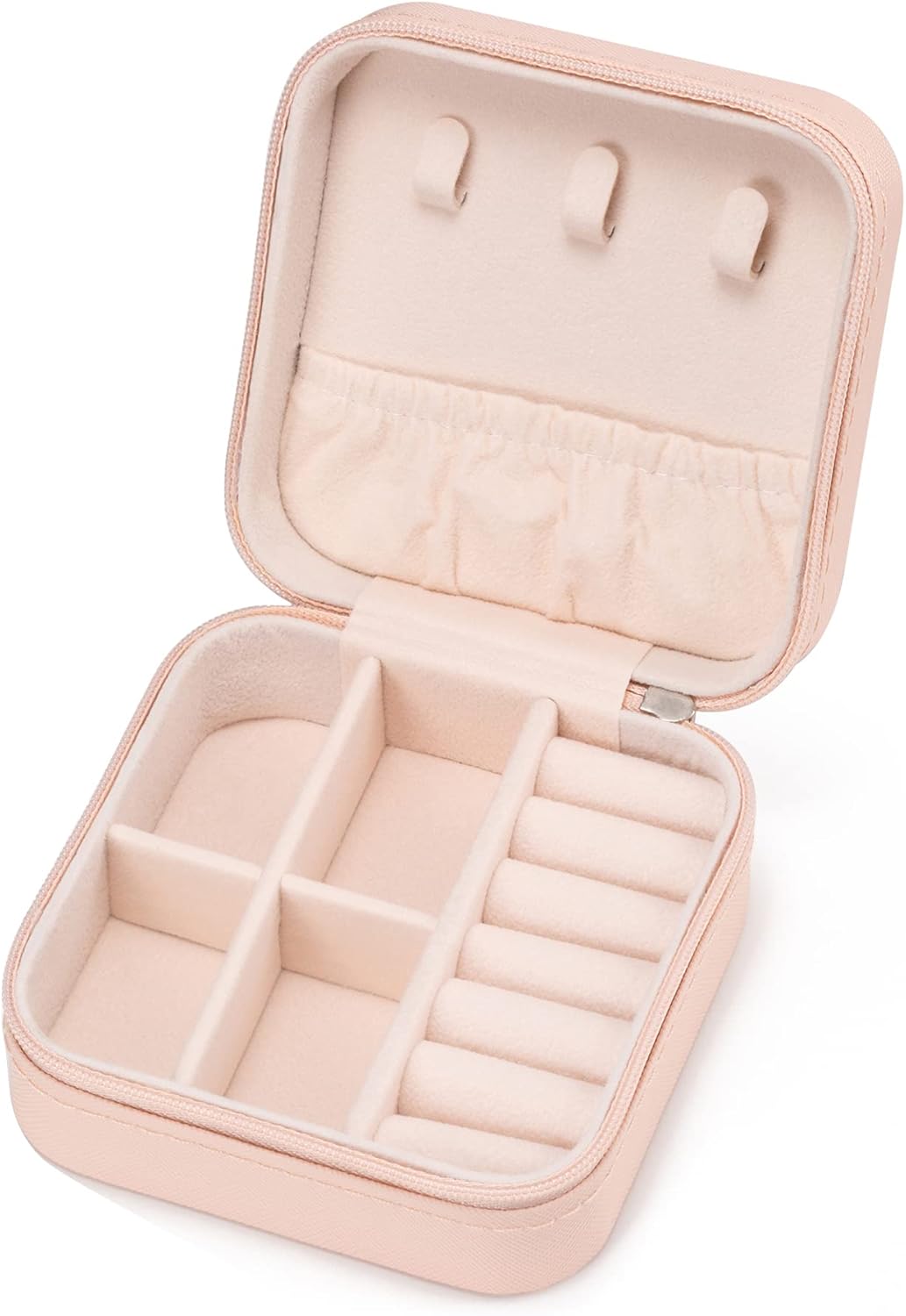 Mini Jewelry Travel Case,Small Jewelry Box,Traveling Jewelry Organizer,Portable Jewellery Storage Holder for Rings Earrings Necklace Bracelet Bangle for Girls Women(Pink – 1 pack) Mini Jewelry Travel Case,Small Jewelry Box,Traveling Jewelry Organizer,Portable Jewellery Storage Holder for Rings Earrings Necklace Bracelet Bangle for Girls Women(Pink – 1 pack)