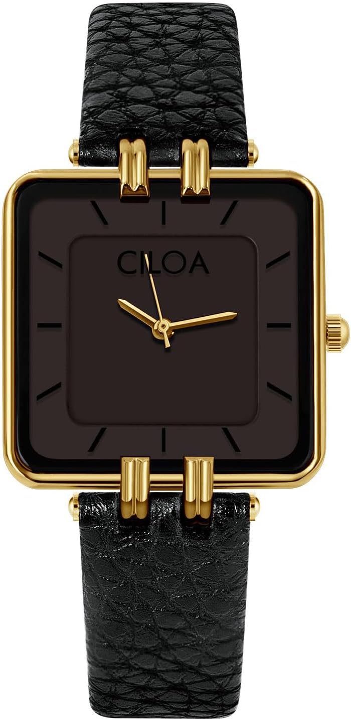 Women’s Leather Strap Watch Dainty Elegant Gold Watches for Women Classic Casual Fashion Square Ladies Quartz Watches Gifts Present for Her Women’s Leather Strap Watch Dainty Elegant Gold Watches for Women Classic Casual Fashion Square Ladies Quartz Watches Gifts Present for Her