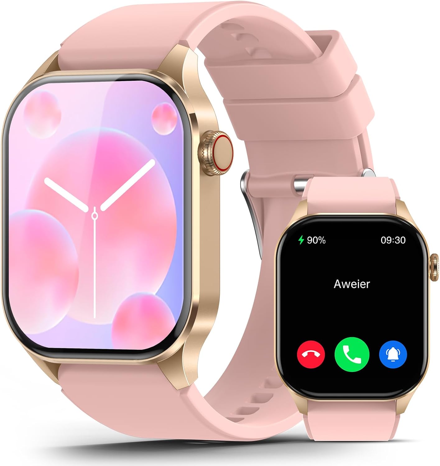Smart Watch for Women, Infrared True Blood Oxygen Monitor, 136+ Sports, 2.04-inch AMOLED Display, Heart Rate Blood Pressure Sleep, IP68 Waterproof Fitness Tracker, Compatible with Android iOS Pink Smart Watch for Women, Infrared True Blood Oxygen Monitor, 136+ Sports, 2.04-inch AMOLED Display, Heart Rate Blood Pressure Sleep, IP68 Waterproof Fitness Tracker, Compatible with Android iOS Pink