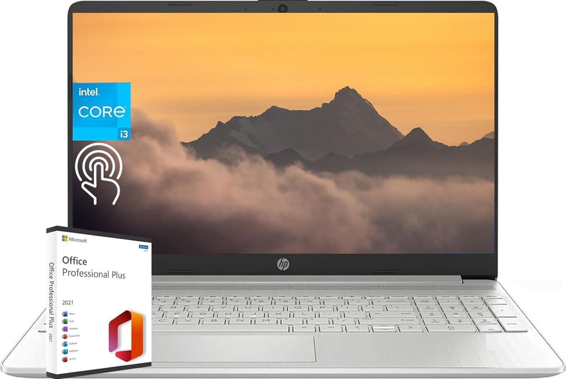 HP Laptop for Business and Student, 15.6″ HD Touchscreen, Intel 6-Core i3-1215U Processor, 16GB RAM, 512GB SSD, lntel UHD Graphics, Windows 11 Home, with Microsoft Office Lifetime License HP Laptop for Business and Student, 15.6″ HD Touchscreen, Intel 6-Core i3-1215U Processor, 16GB RAM, 512GB SSD, lntel UHD Graphics, Windows 11 Home, with Microsoft Office Lifetime License