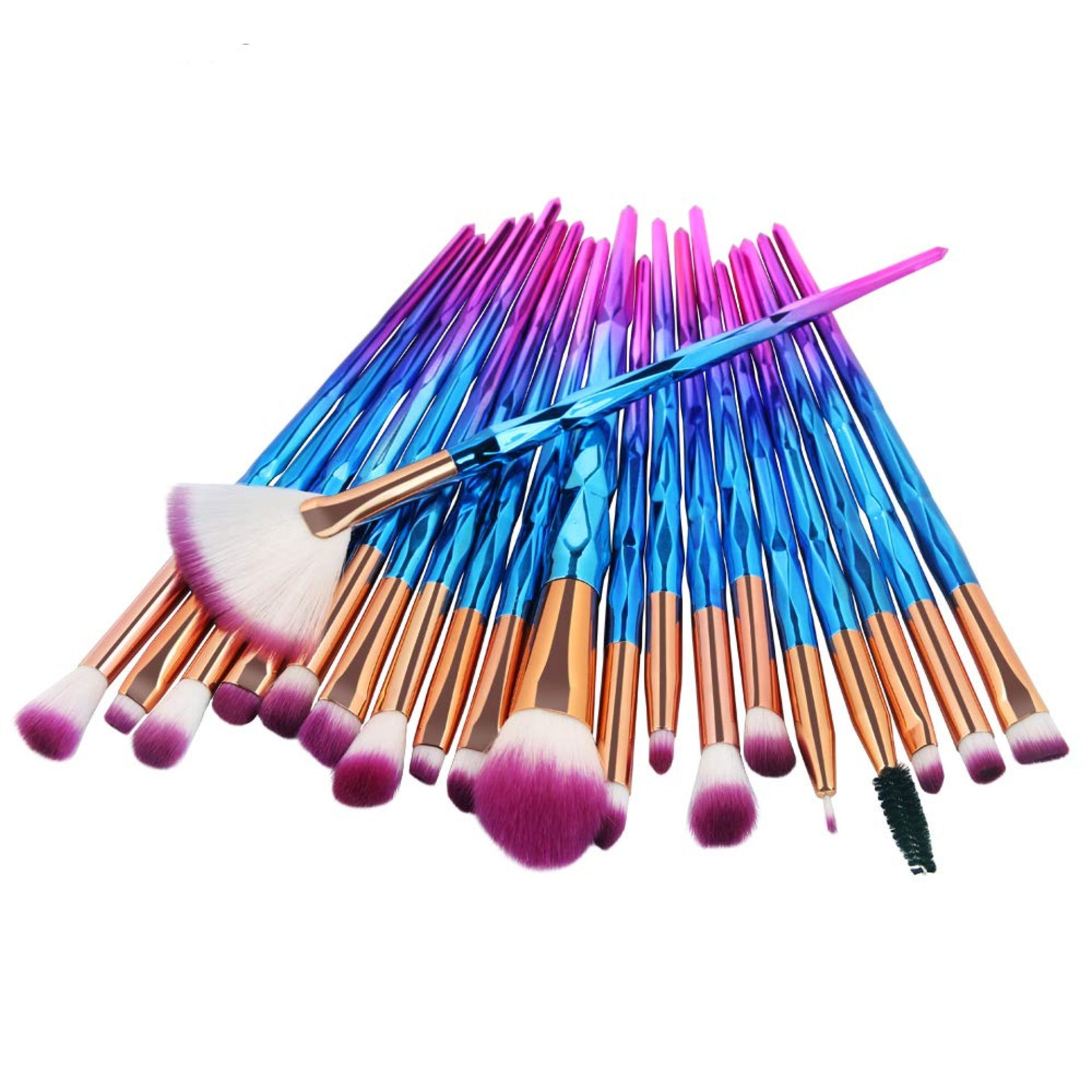 KOLIGHT Pack of 20pcs Cosmetic Eye Shadow Sponge Eyeliner Eyebrow Lip Nose Foundation Powder Makeup Brushes Sets (purple) KOLIGHT Pack of 20pcs Cosmetic Eye Shadow Sponge Eyeliner Eyebrow Lip Nose Foundation Powder Makeup Brushes Sets (purple)