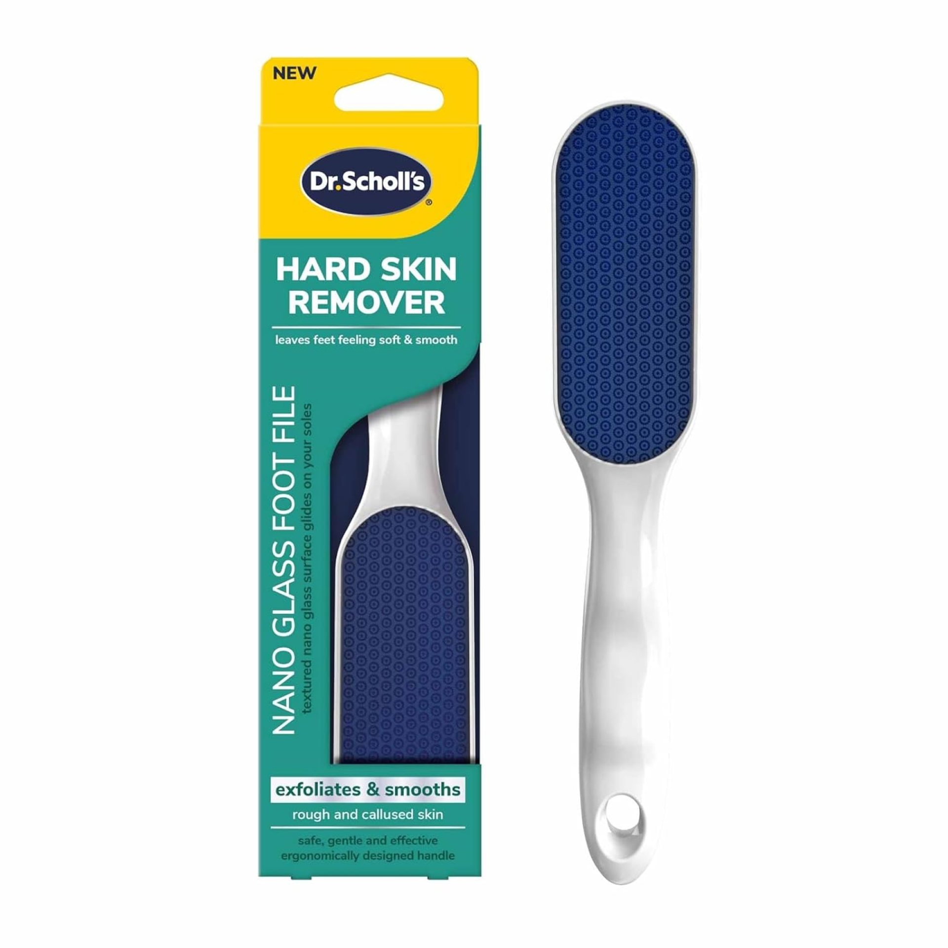 Dr. Scholl’s Hard Skin Remover Nano Glass Foot File – Foot Callus Remover, Durable Foot Scrubber, Dead Skin Remover, Hygienic Pedicure Tool, Long Lasting Foot Buffer, Soft Smooth Feet Dr. Scholl’s Hard Skin Remover Nano Glass Foot File – Foot Callus Remover, Durable Foot Scrubber, Dead Skin Remover, Hygienic Pedicure Tool, Long Lasting Foot Buffer, Soft Smooth Feet