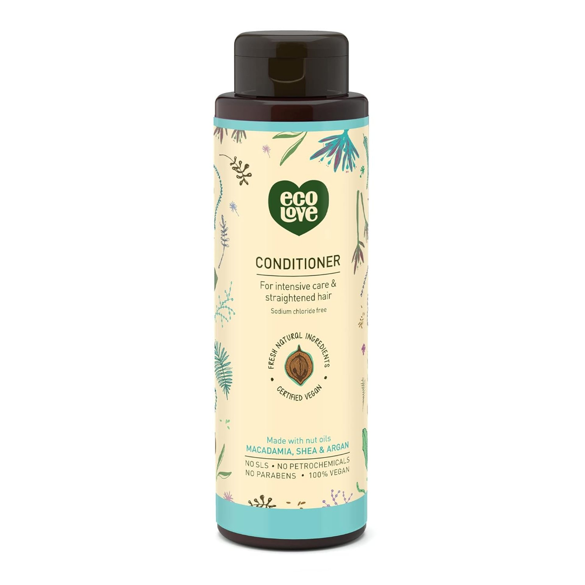 ecoLove – Natural Conditioning for Chemically Straightened Hair and Dry Damaged Hair – No SLS or Parabens – With Natural Moroccan Oil Extract – Vegan and Cruelty-Free Hair Treatment, 17.6 oz ecoLove – Natural Conditioning for Chemically Straightened Hair and Dry Damaged Hair – No SLS or Parabens – With Natural Moroccan Oil Extract – Vegan and Cruelty-Free Hair Treatment, 17.6 oz